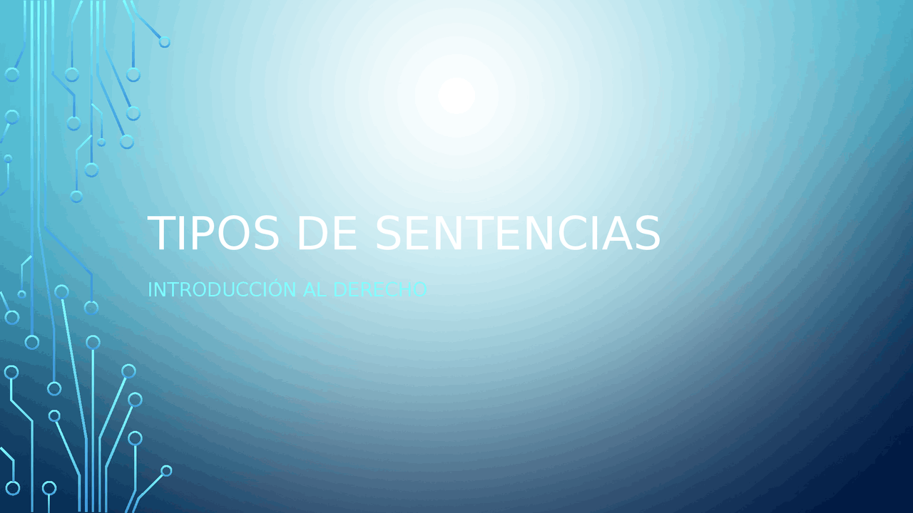 Tipos de sentencias en el derecho - Docsity