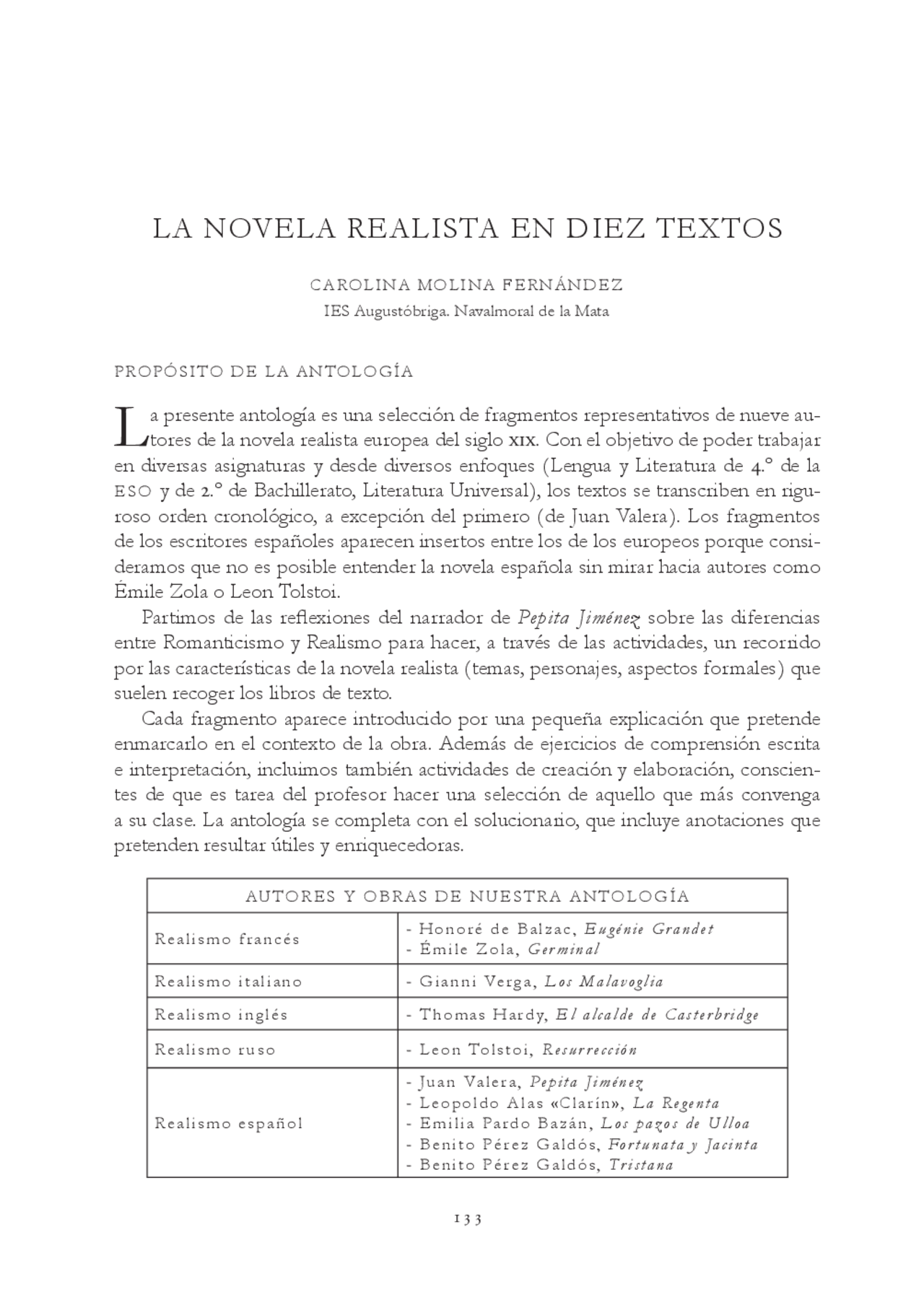La novela realista en 10 textos Apuntes de Lengua y Literatura Docsity La novela realista en 10 textos Apuntes de Lengua y Literatura Docsity