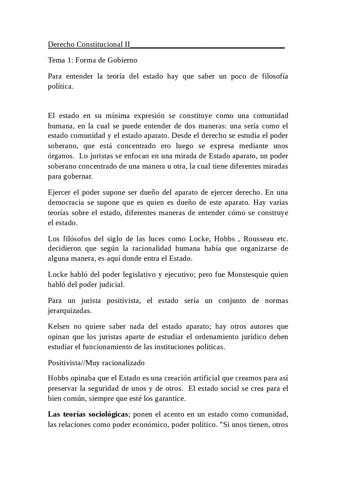 Teorías del Estado y Formas de Gobierno II: El Estado y sus Funciones ...