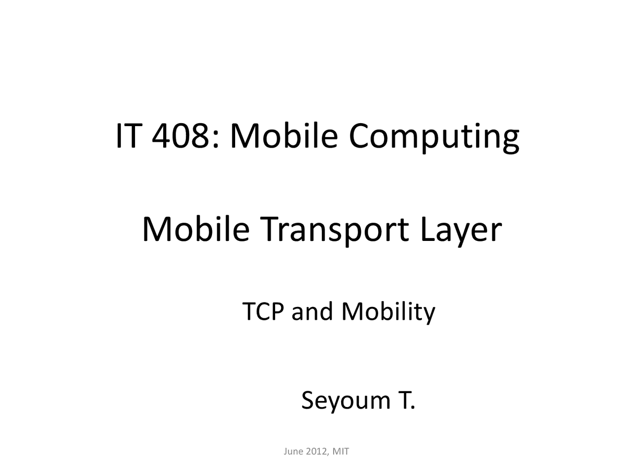 A Complete Lecture Notes For Mobile Computing Lecture Notes Mobile