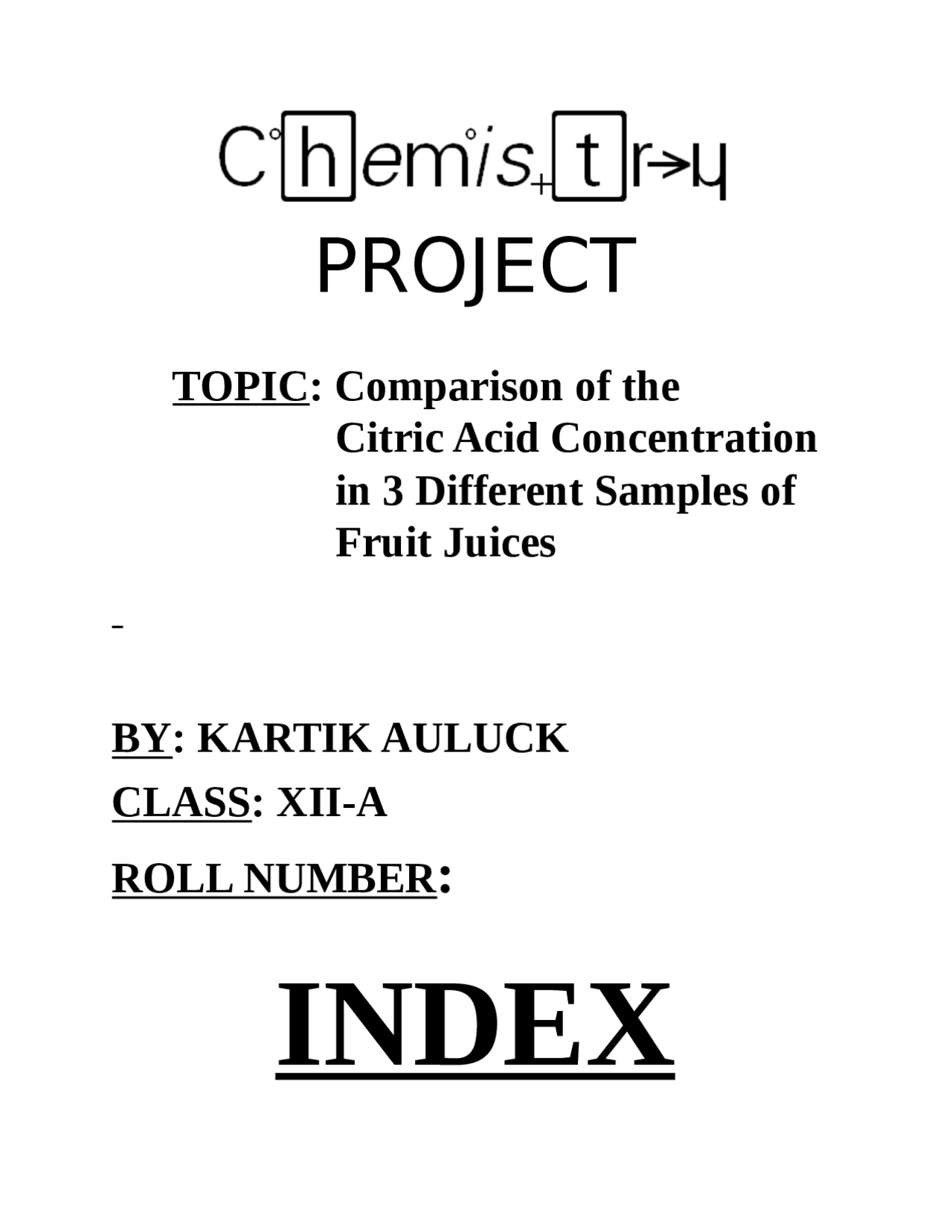 Chemistry class 12 investory project | Study Guides, Projects, Research ...