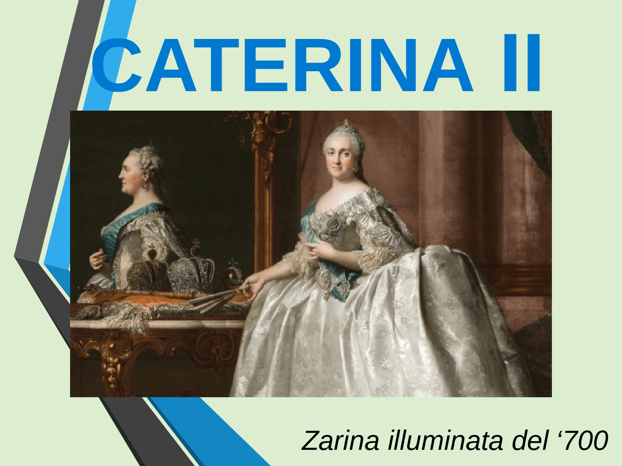CATERINA II DI RUSSIA | Slide di Storia - Docsity
