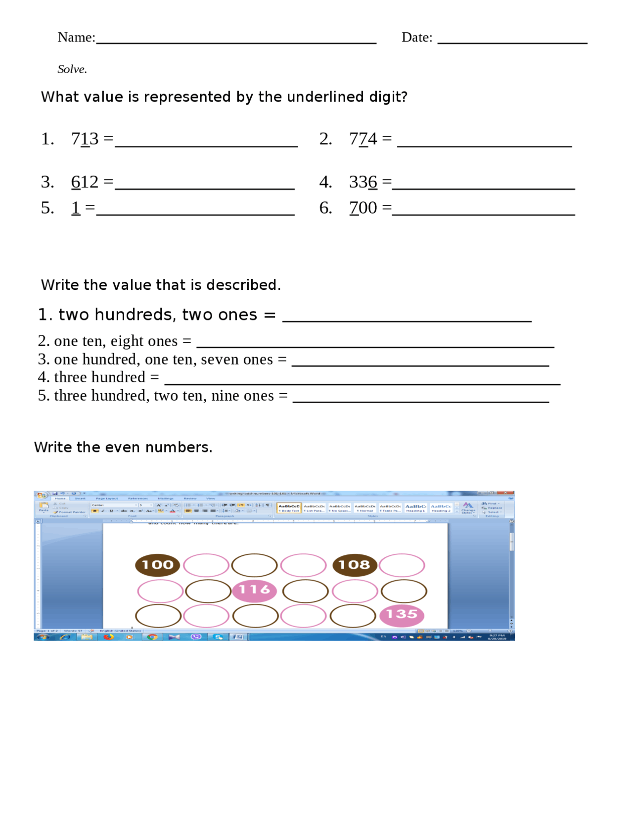 Math and some exercises to teach - Docsity