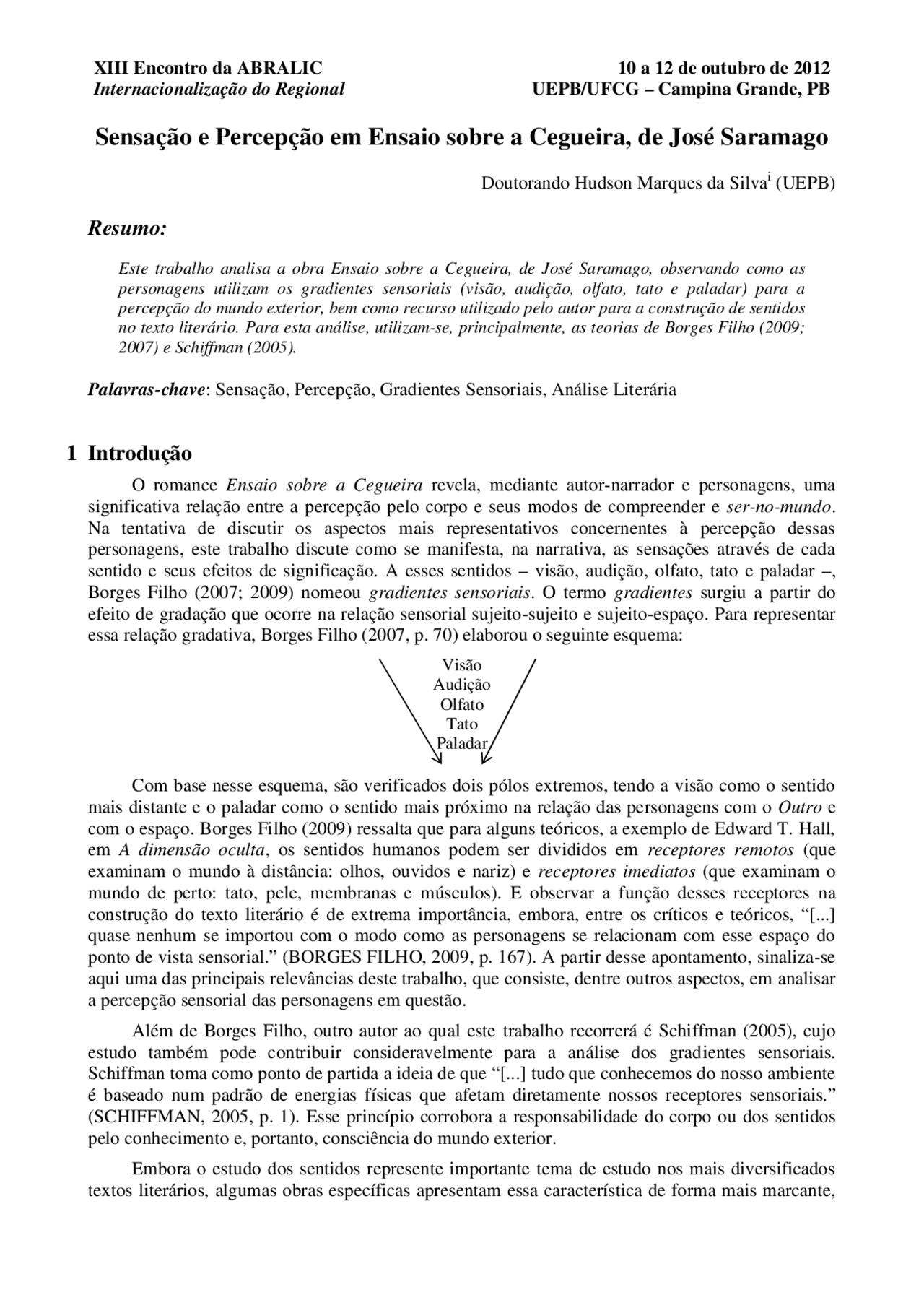Ensaio Sobre A Cegueira Docsity