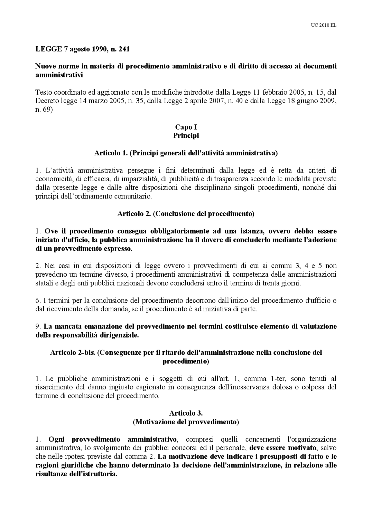 legge 241 del 1990 pdf aggiornata 2024 bosetti e gatti