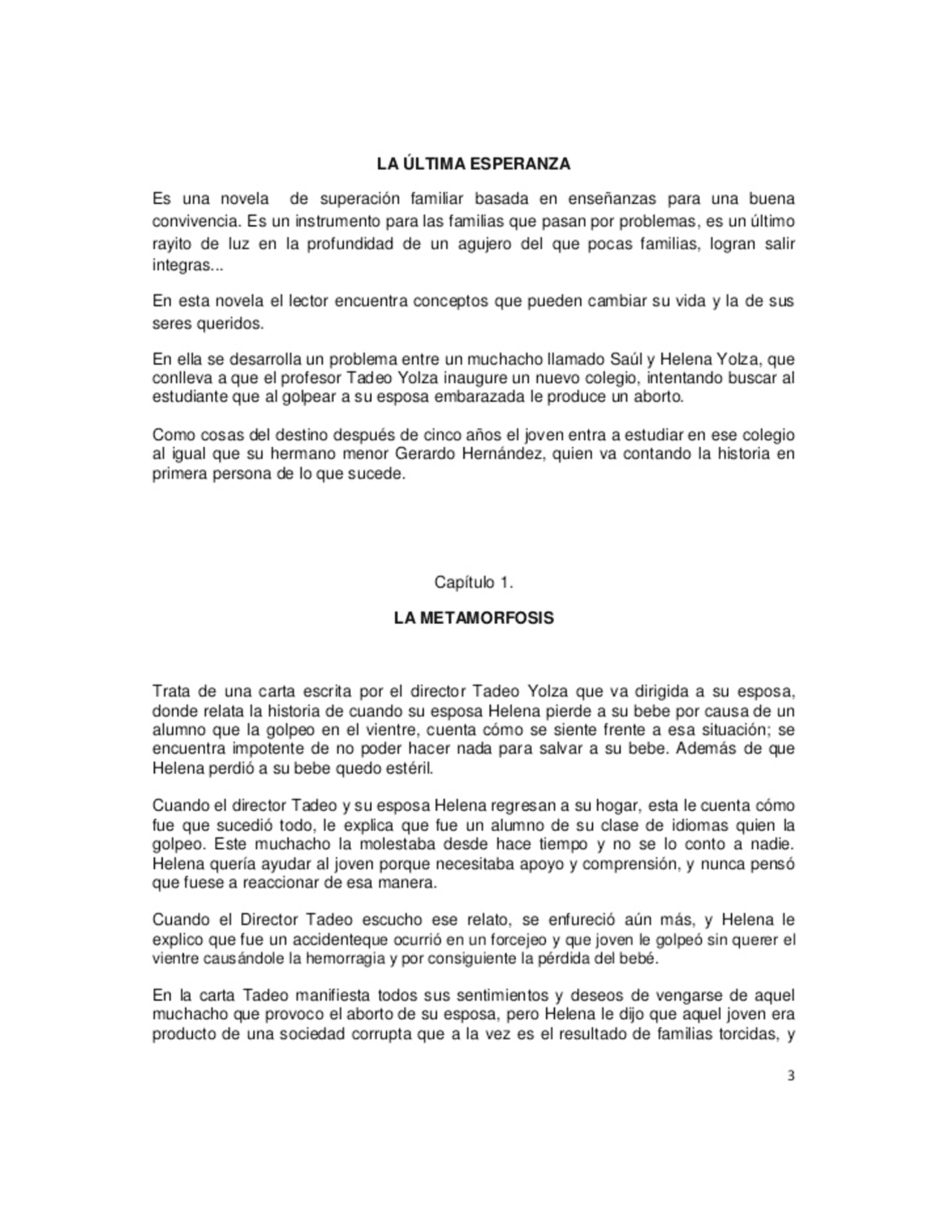 Un Grito Desesperado Docsity