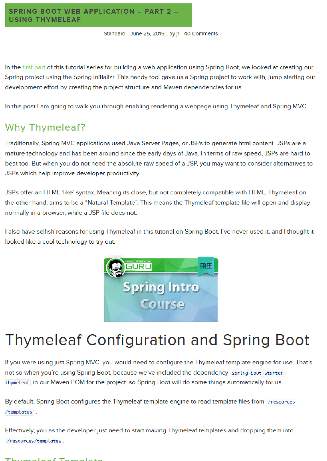 Spring Boot Web Application - Docsity