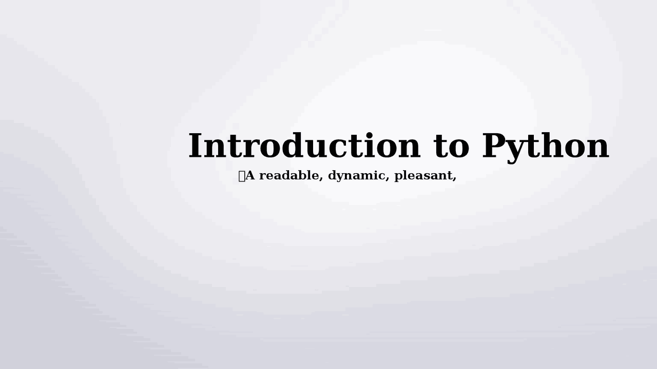 Python power point presentation - Docsity