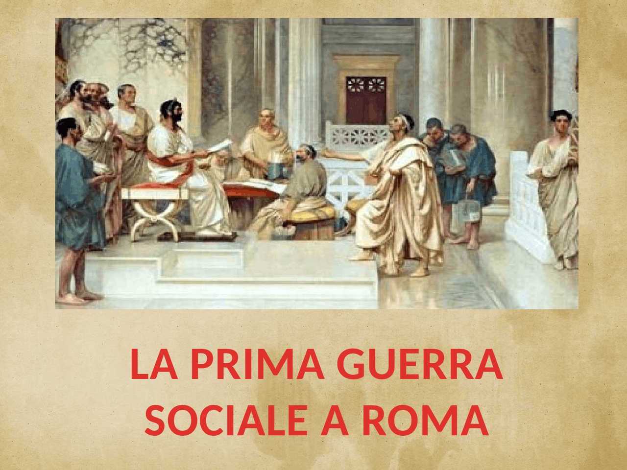 La prima guerra sociale a Roma Docsity