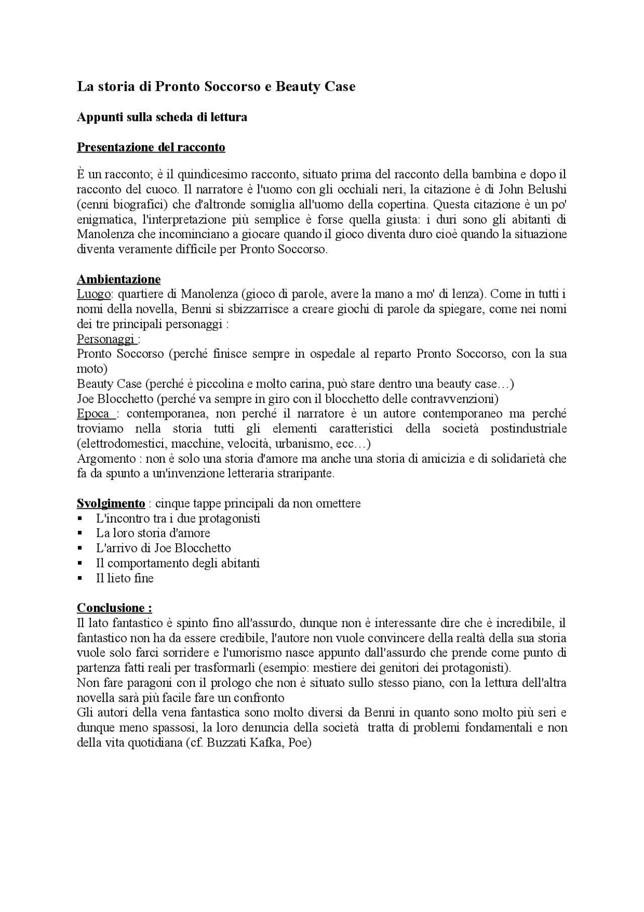 Pronto soccorso e Beauty Case Docsity Pronto soccorso e Beauty Case Docsity