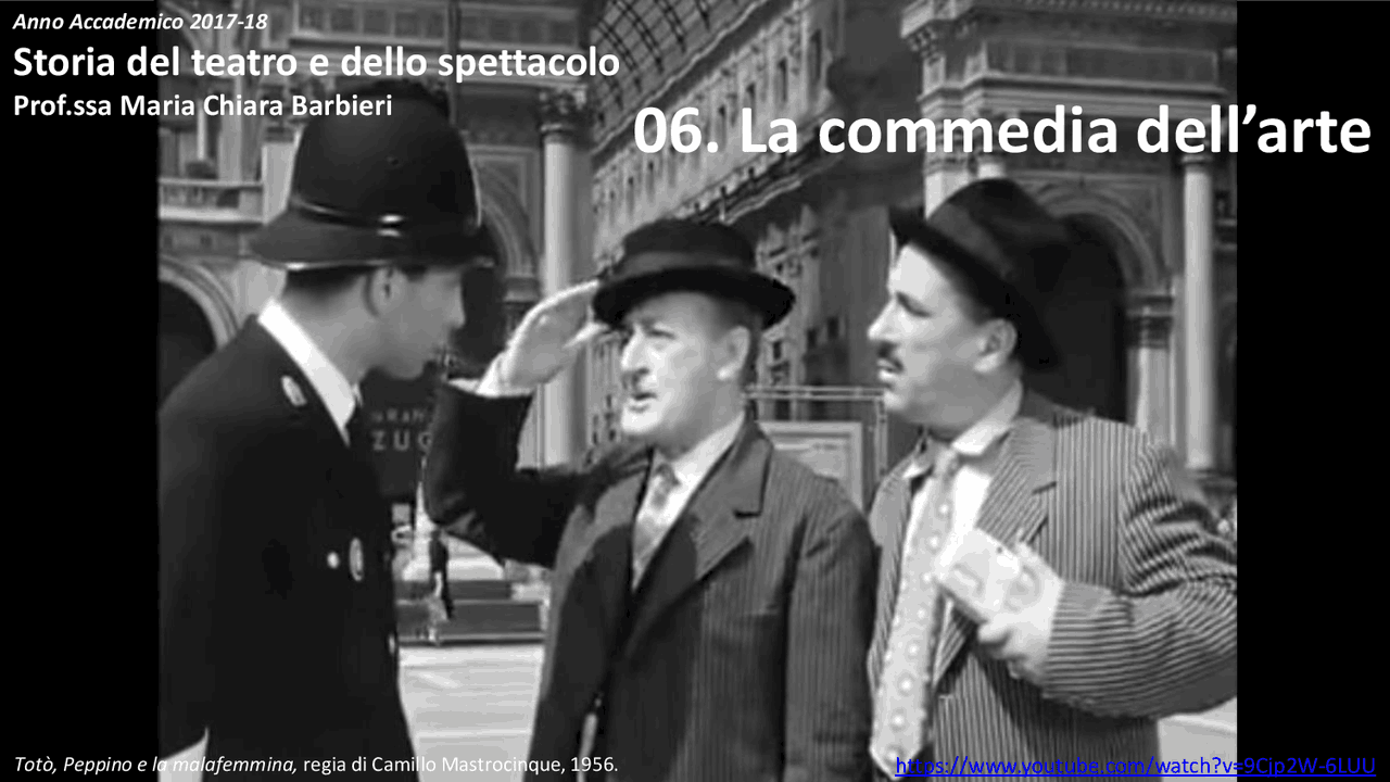 Storia Del Teatro E Dello Spettacolo Unimi La commedia dell'arte | Slide di Storia del Teatro e dello Spettacolo