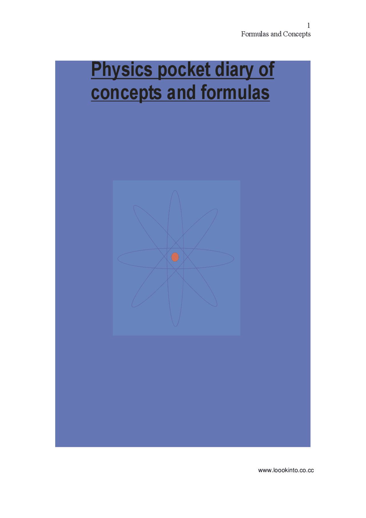 Physics pocket dictionary Docsity
