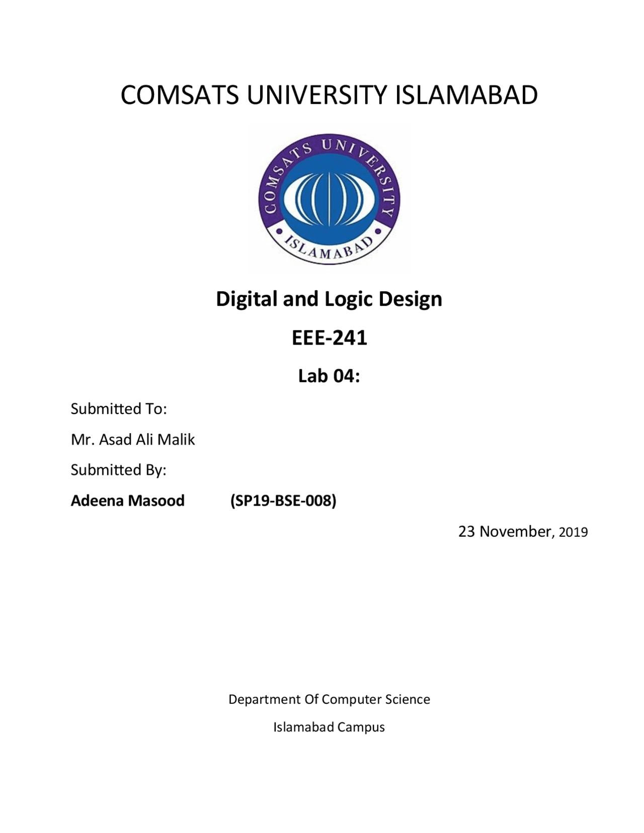 Lab report 4 Design and implementation of boolean function | Exercises ...