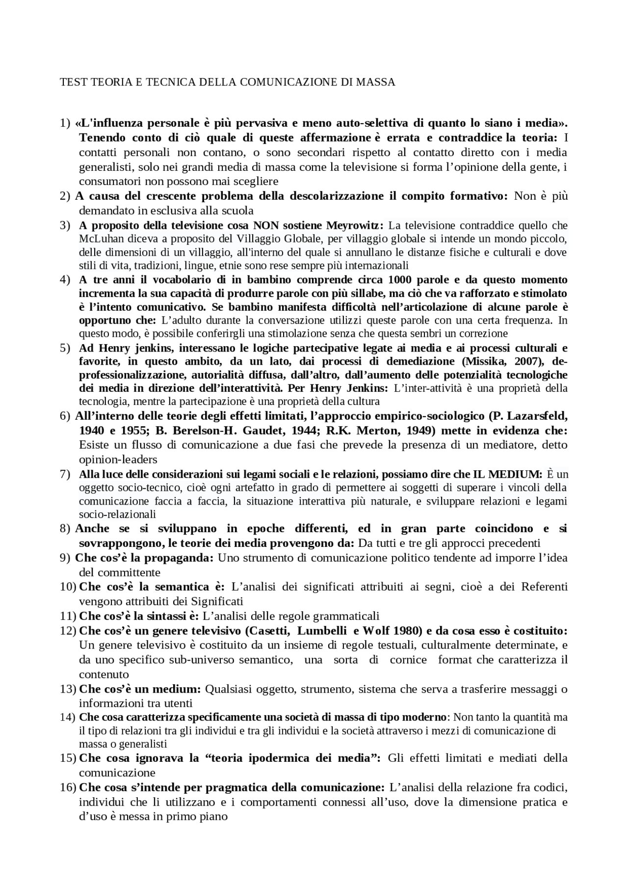 teoria e tecnica della comunicazione