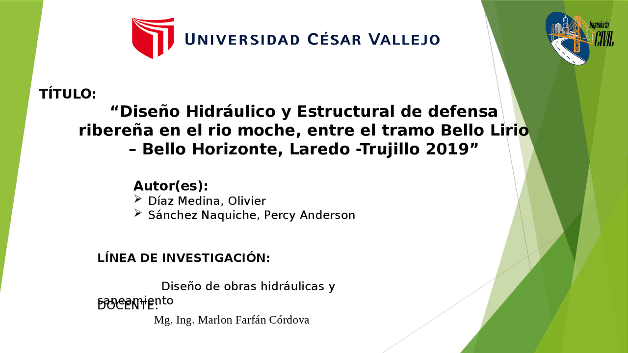 DIAPOSITIVAS DE PROYECTO DE INVESTIGACION | Diapositivas de Ingeniería