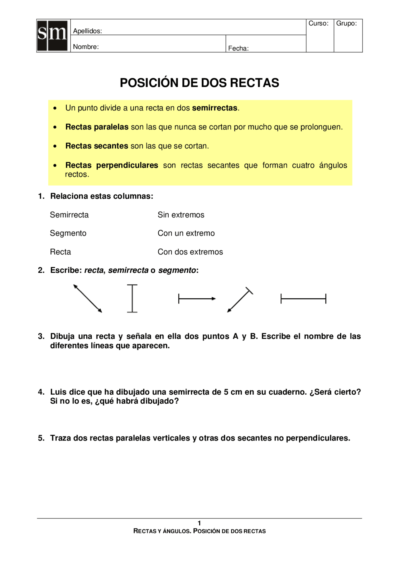 Matematicas 5 primaria sm - Docsity