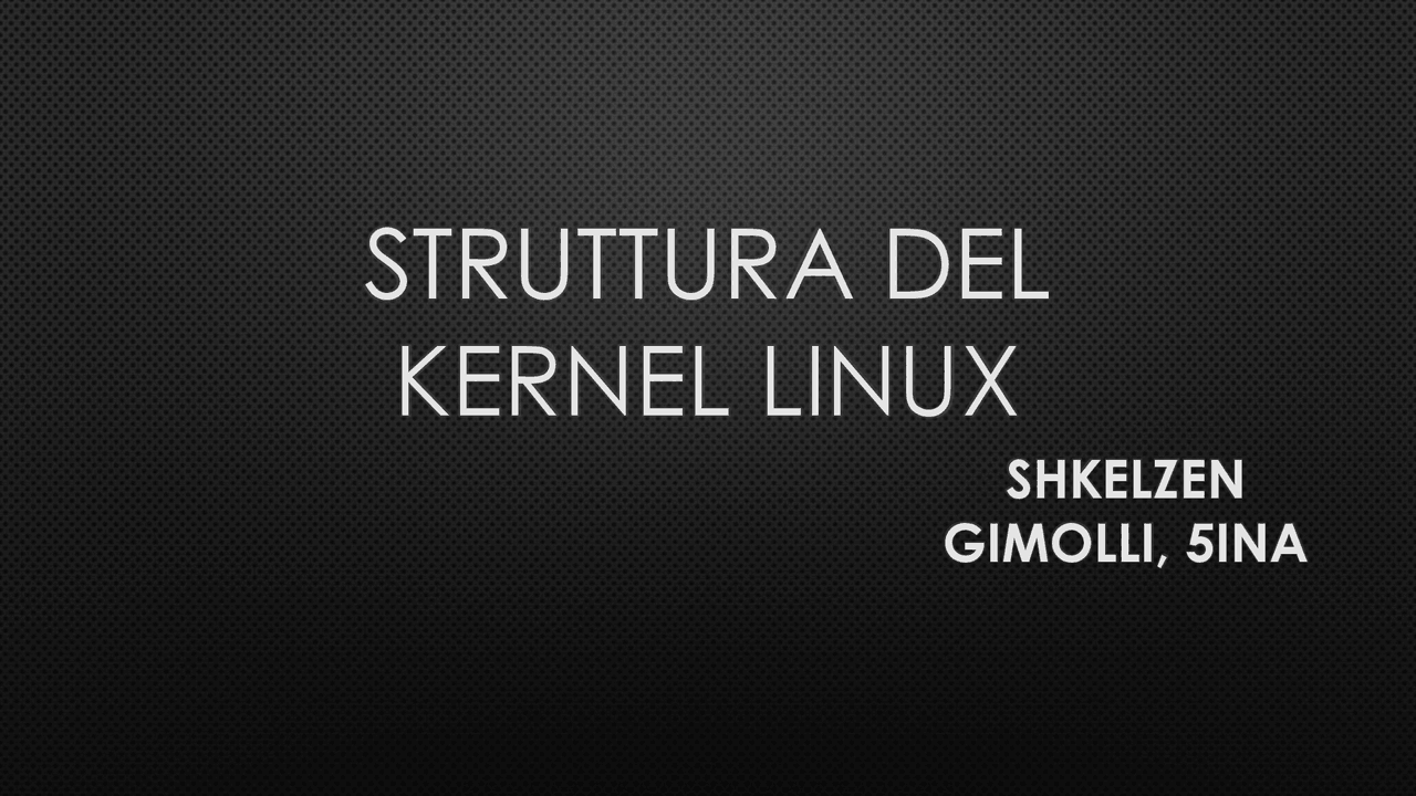 Struttura del kernel, linux - Docsity