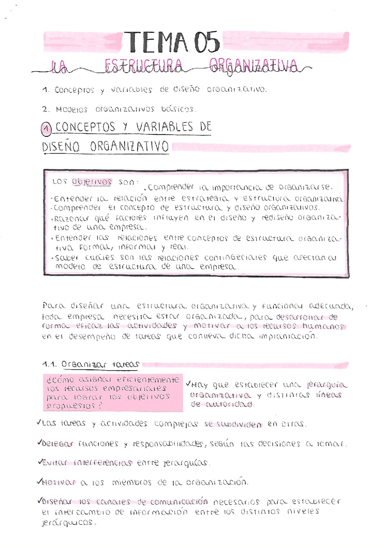 Tema 5 de Teoría de la Organización | Resúmenes de Organización ...