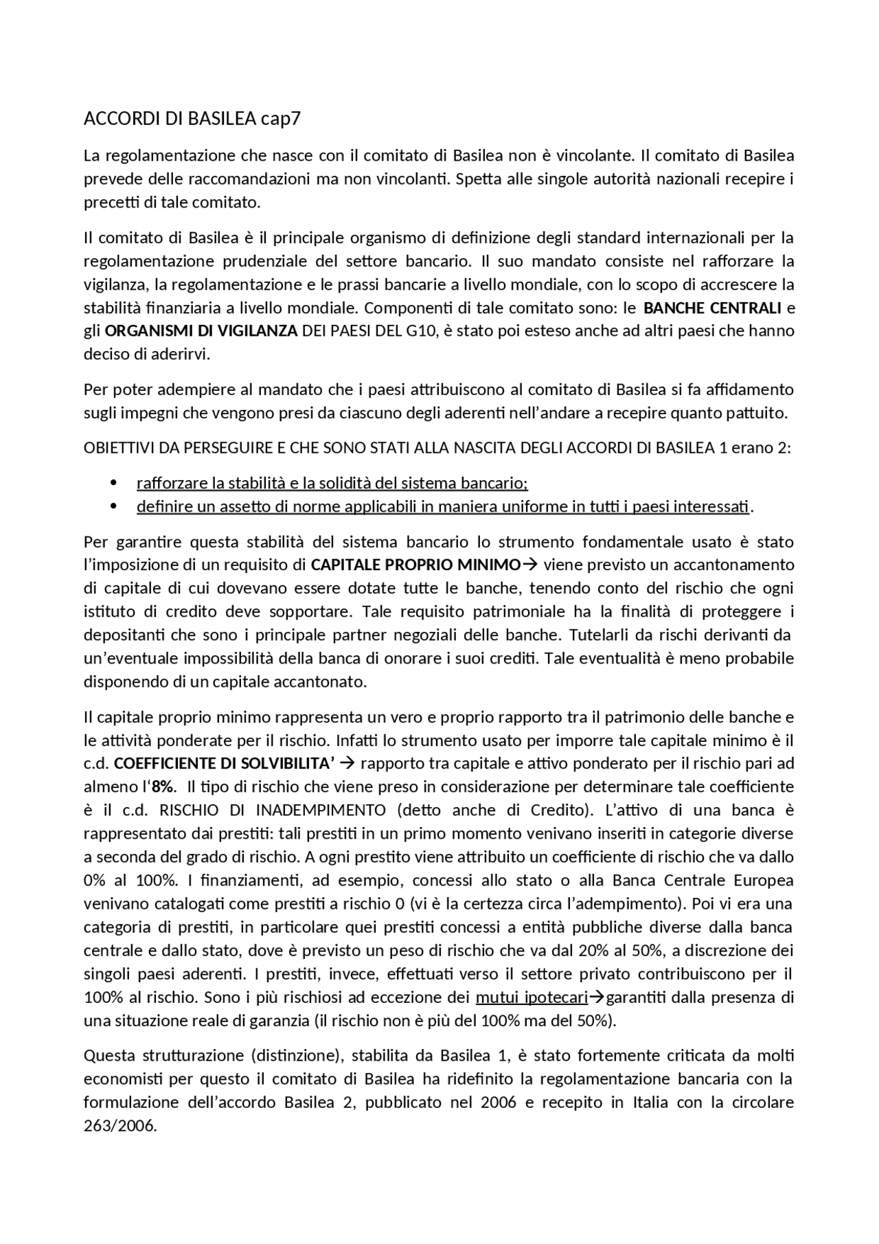 Accordi di Basilea, i 3 pilastri Docsity
