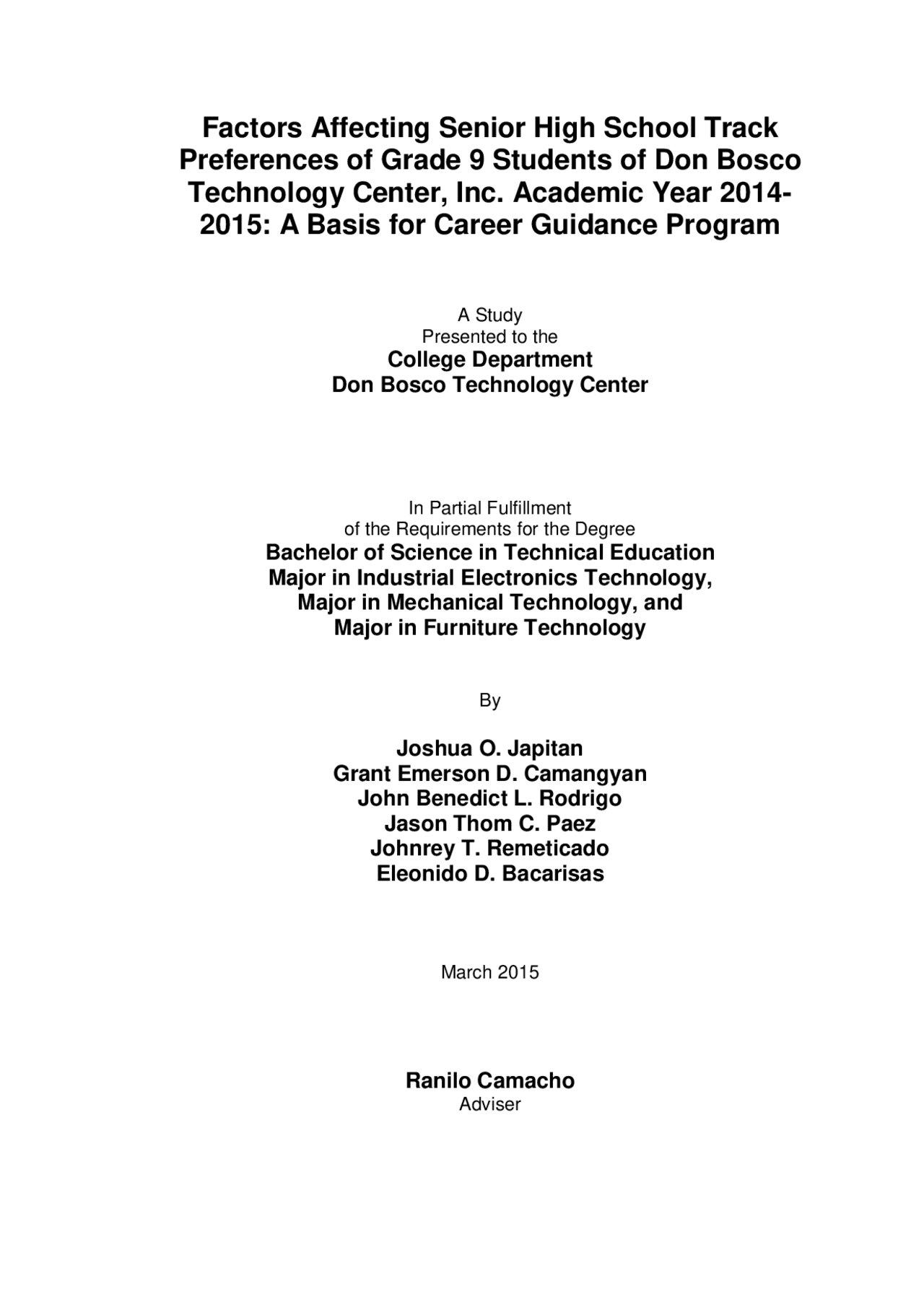 Factors Affecting Senior High School Tra.pdf - Docsity