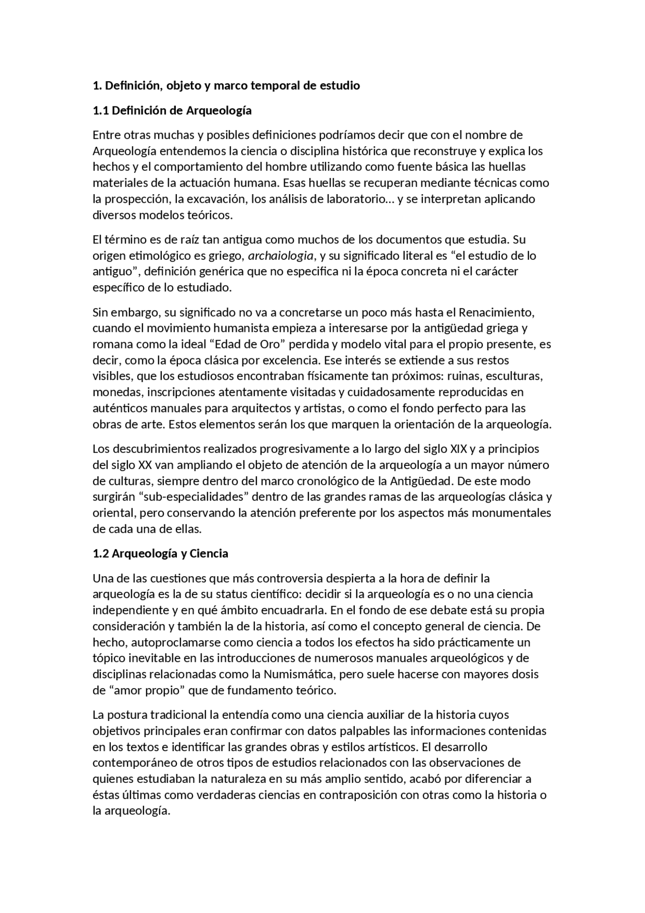 Tema 1 Introduccion A La Arqueologia Docsity Tema 1 Introduccion A La Arqueologia Docsity