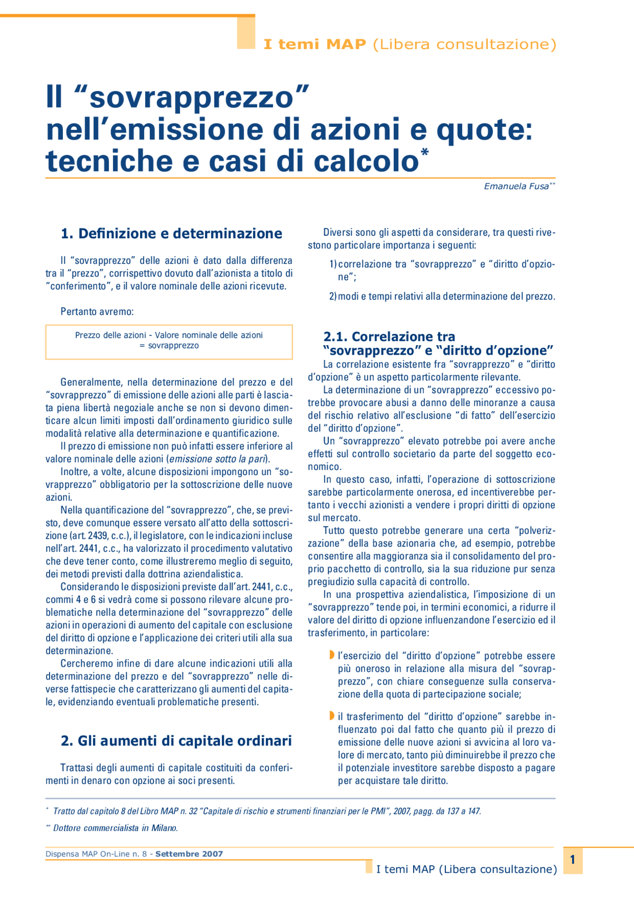 Il sovrapprezzo delle azioni Appunti di Diritto Commerciale Docsity Il sovrapprezzo delle azioni Appunti di Diritto Commerciale Docsity
