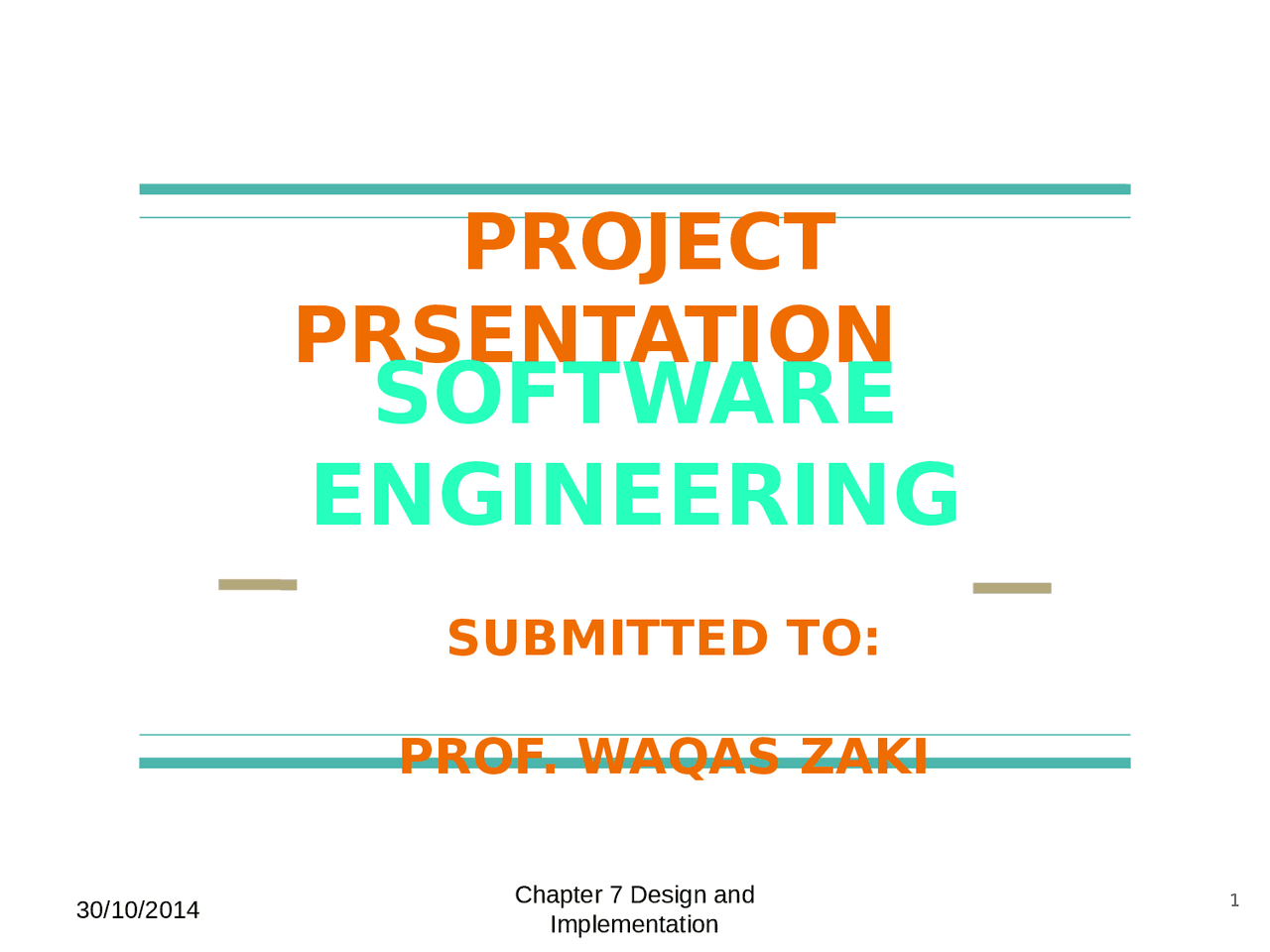 Chapter 7 software engineering - Docsity