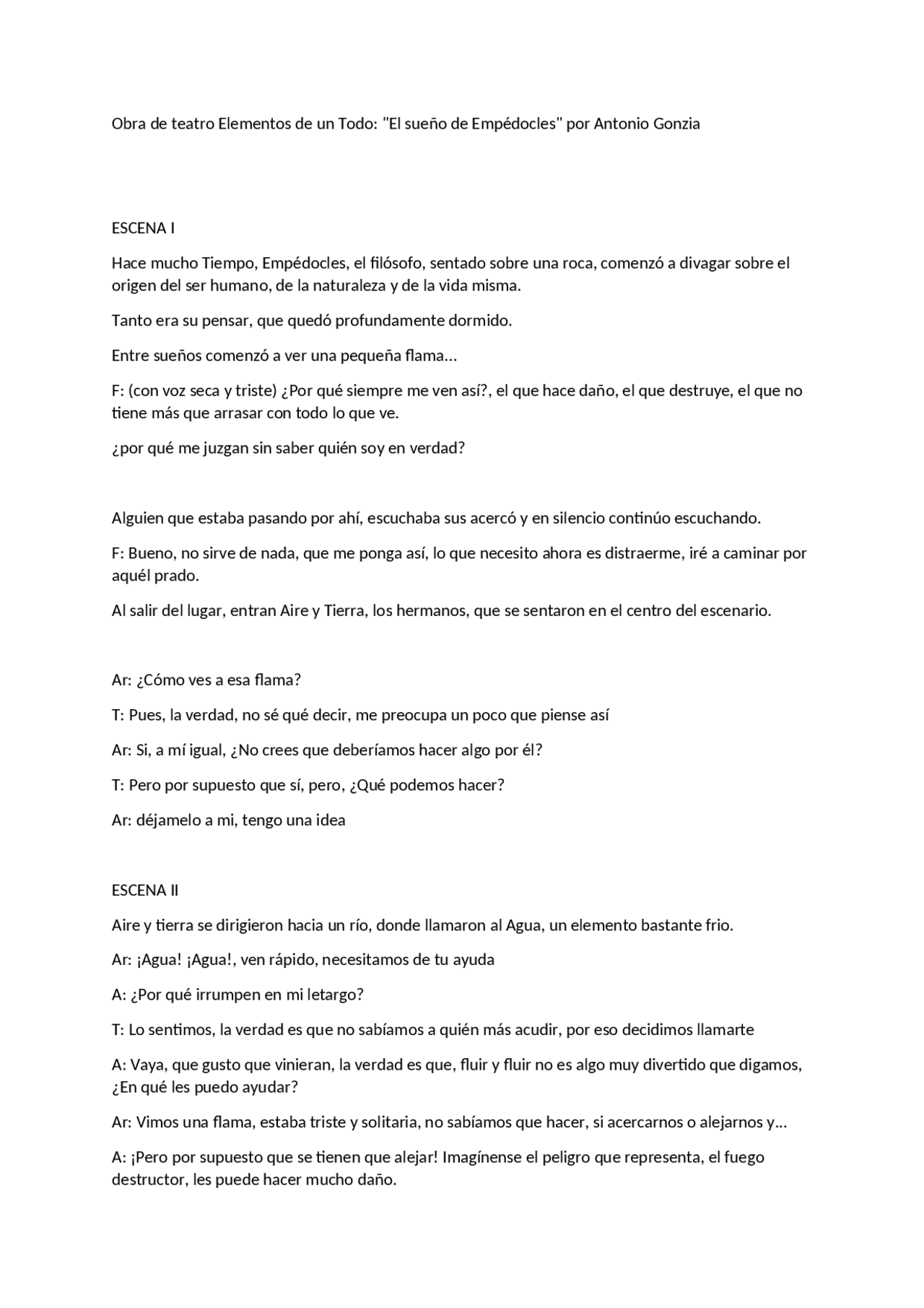 Obra de teatro para niños 4 elementos Docsity Obra de teatro para niños 4 elementos Docsity