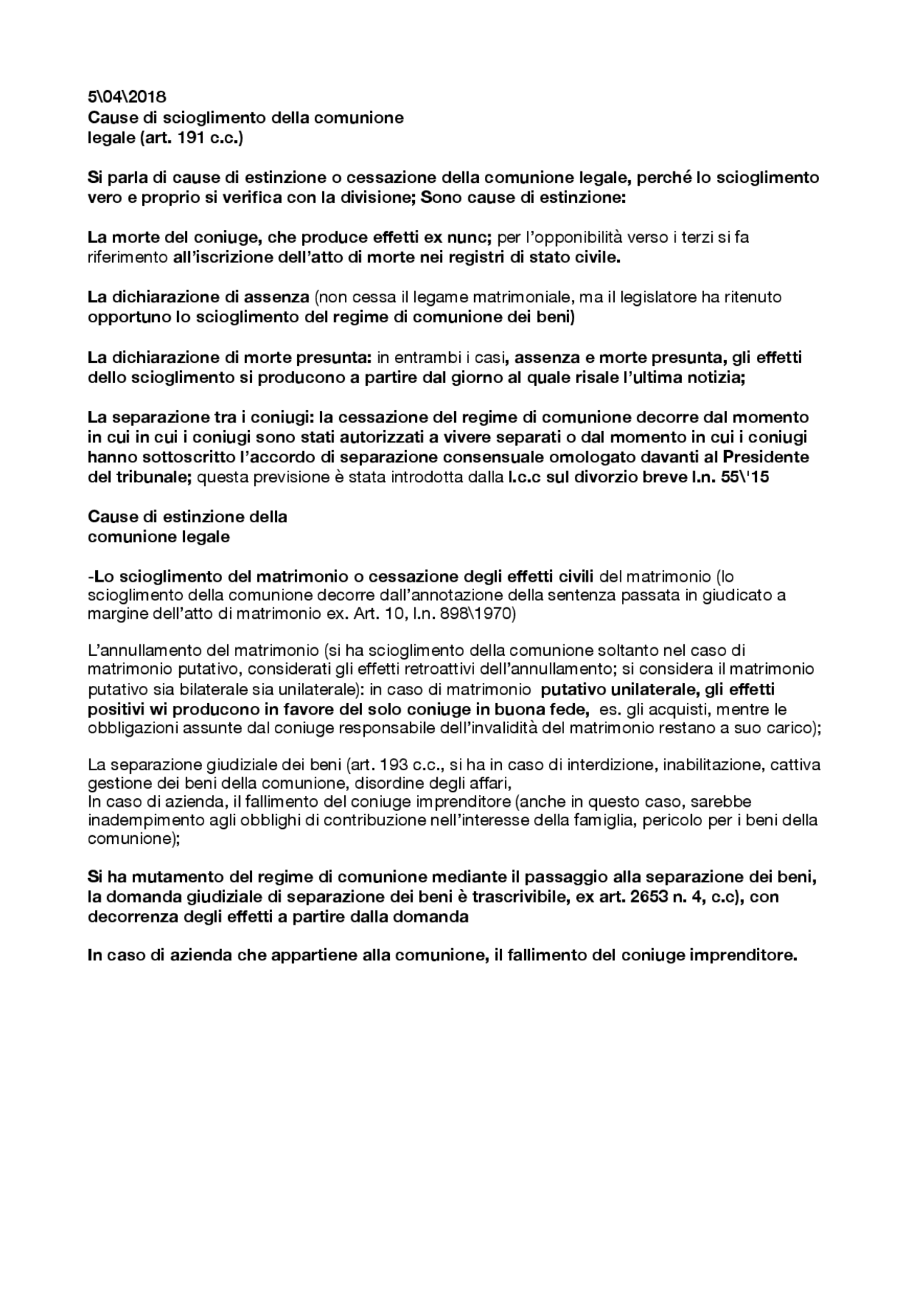 Diritto Privato Semplici Sbobinature Sui Beni Docsity