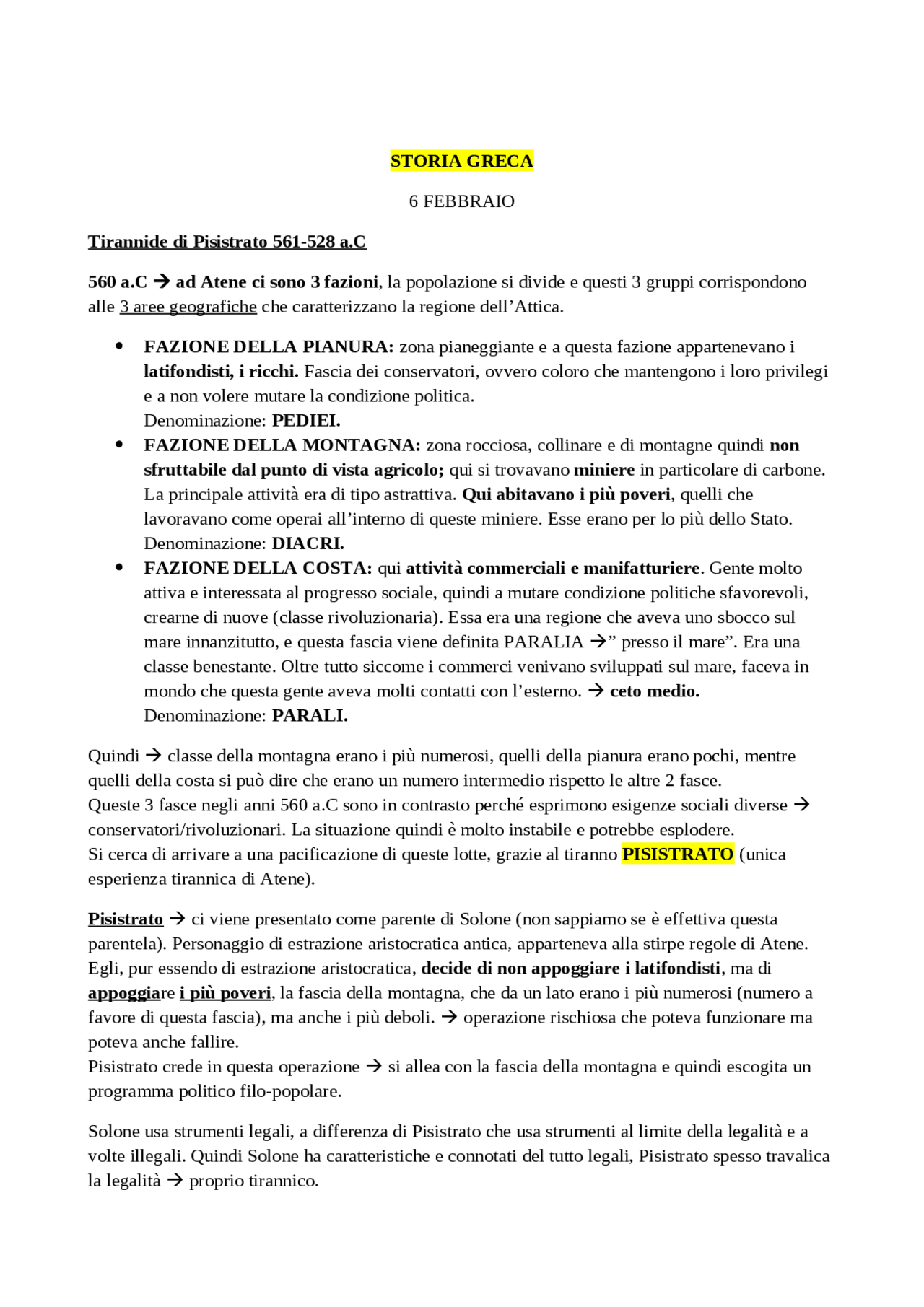 Pisistrato e la grecia Docsity Pisistrato e la grecia Docsity