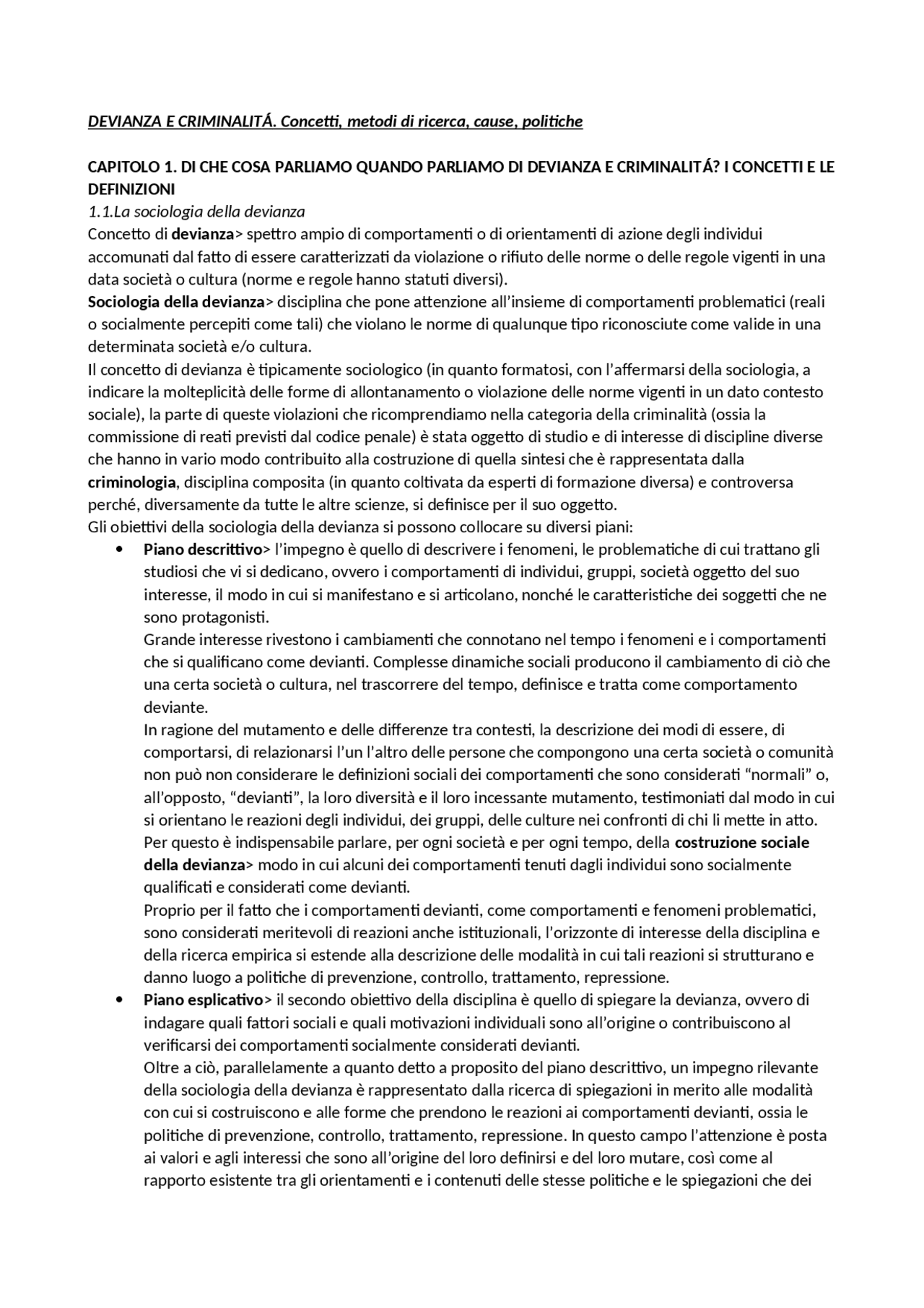 ricerca sociale politiche della sicurezza e criminalità