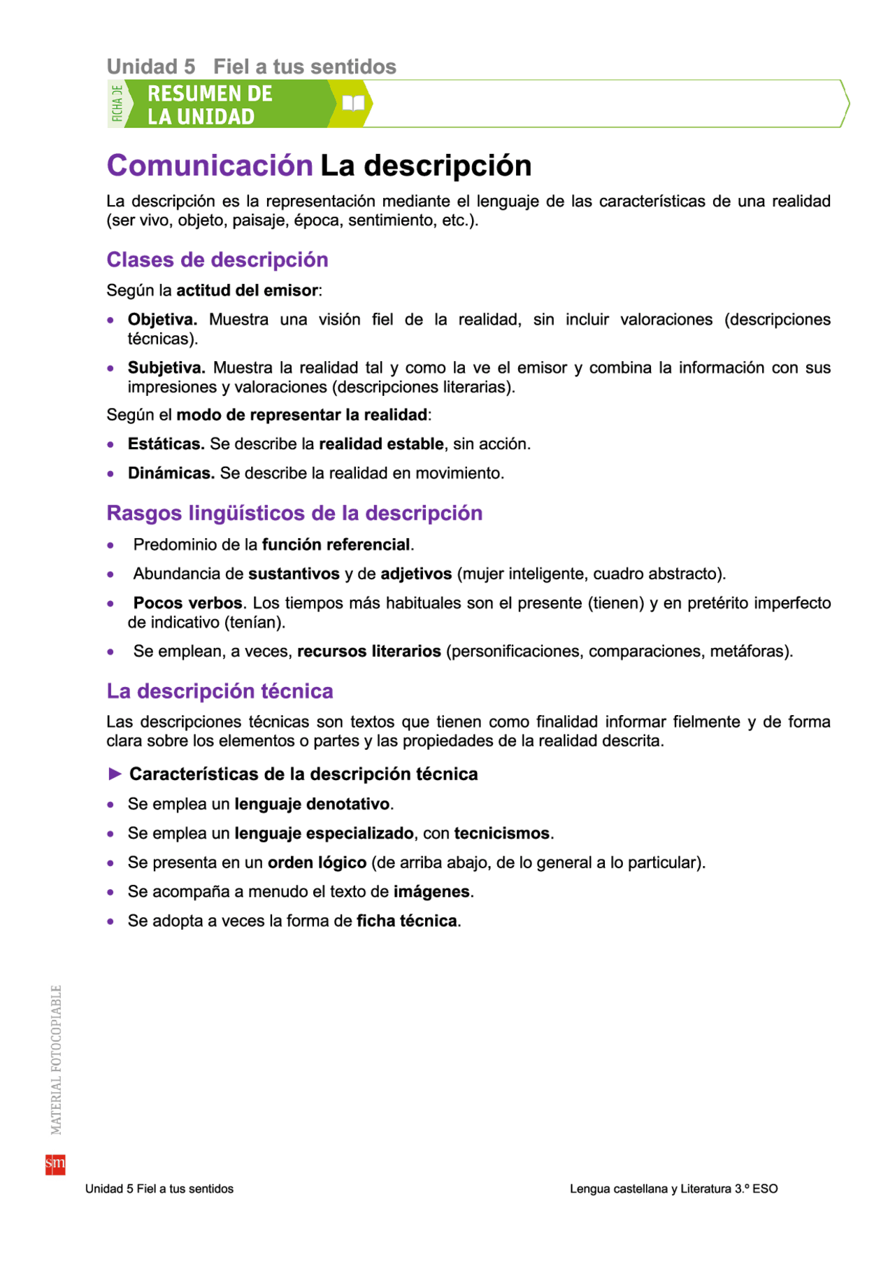 Lengua Castellana Y Literatura 1 Eso Sm Savia Examenes Lengua y literatura sm savia - Docsity