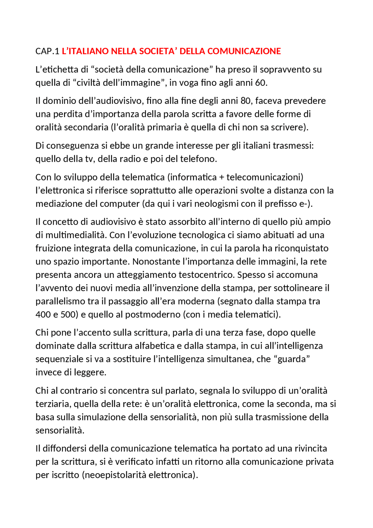 scienze umanistiche per la comunicazione