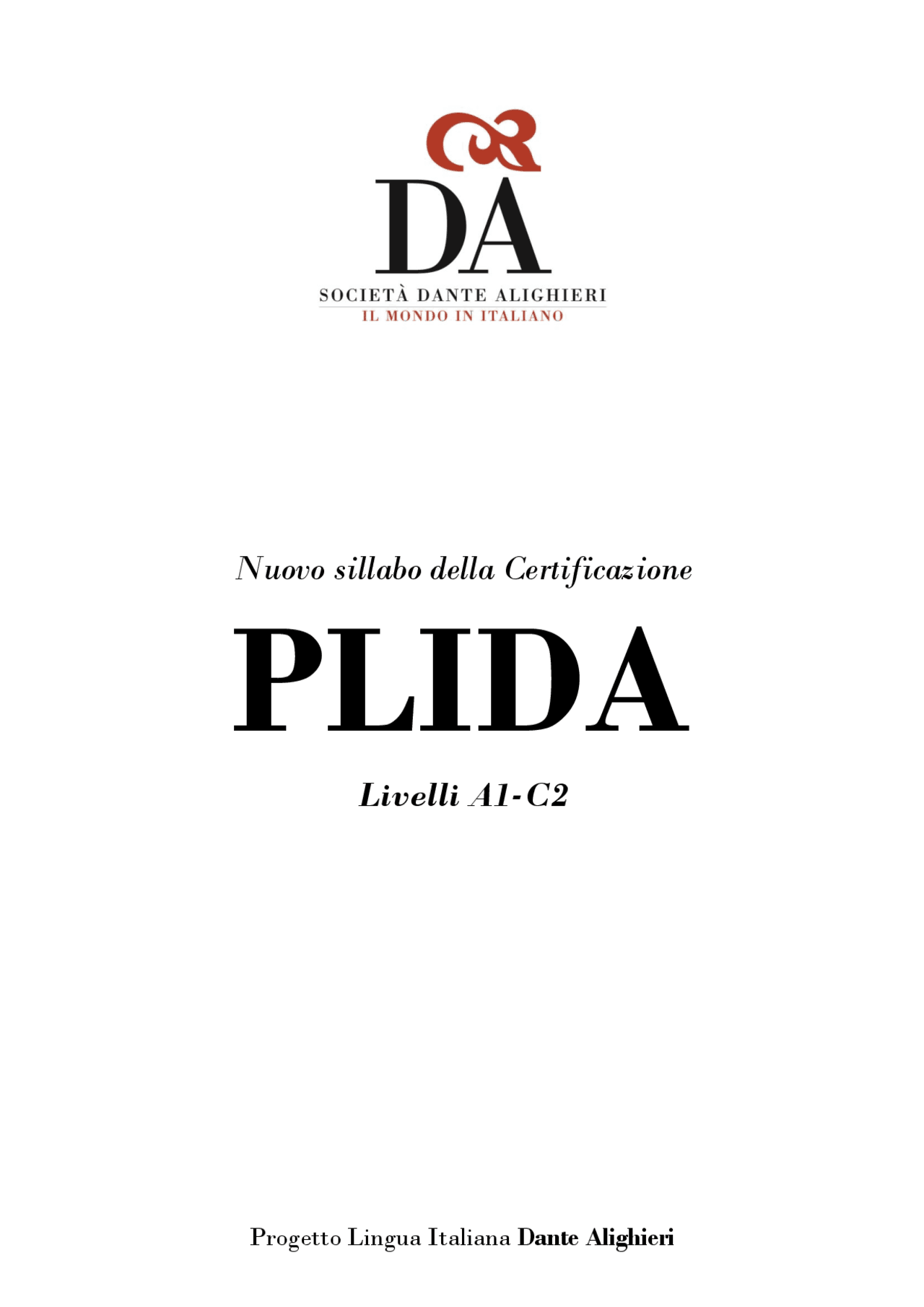 Nuovo sillabo della certificazione PLIDA | Appunti di Italiano | Docsity