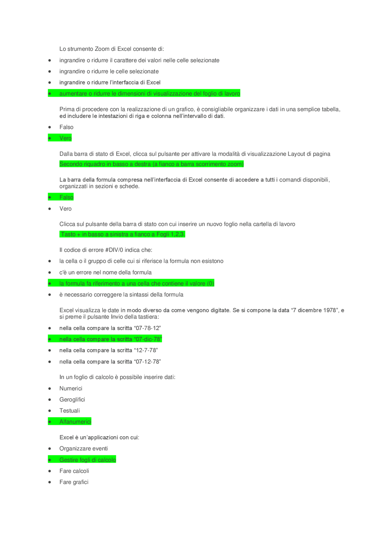 SOLUZIONI EIPASS 7 MODULI ULTIMA VERSIONE - RISPOSTE ESATTE 6 MODULO
