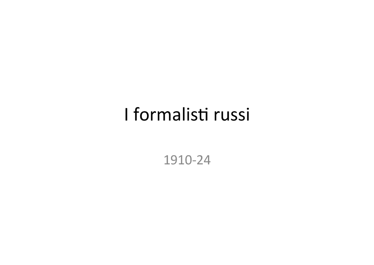 I Formalisti Russi. Teoria Della Letteratura E Metodo Critico - Foto 8