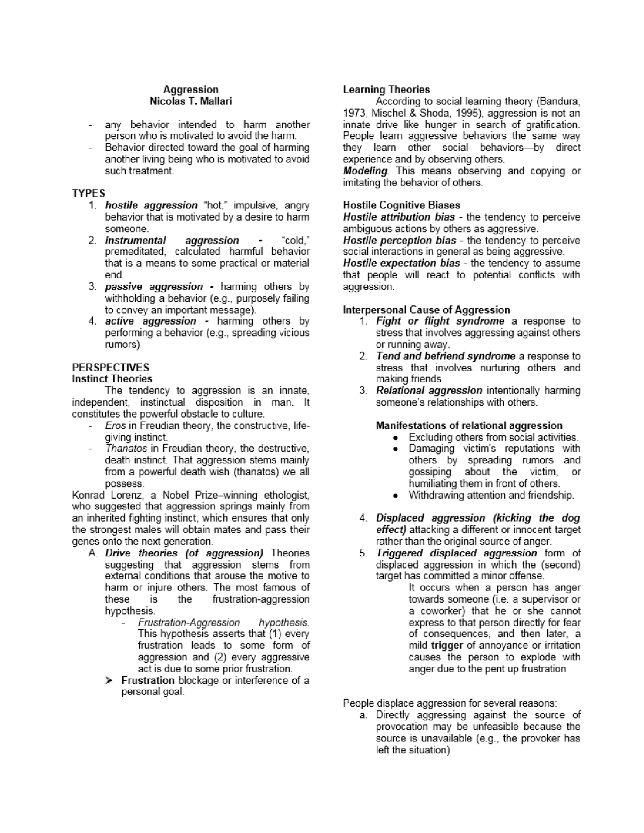 Social Psychology - Interpretation Interpretation - Docsity
