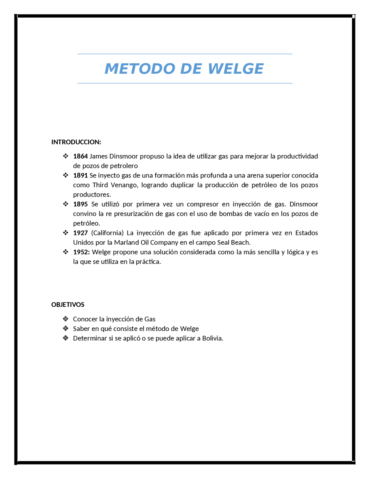 METODO DE WELGE ACTIUALIZADO - Docsity