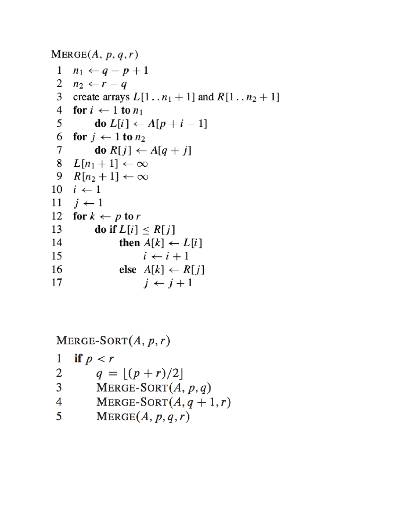 Merge sort algorithm explianed - Docsity
