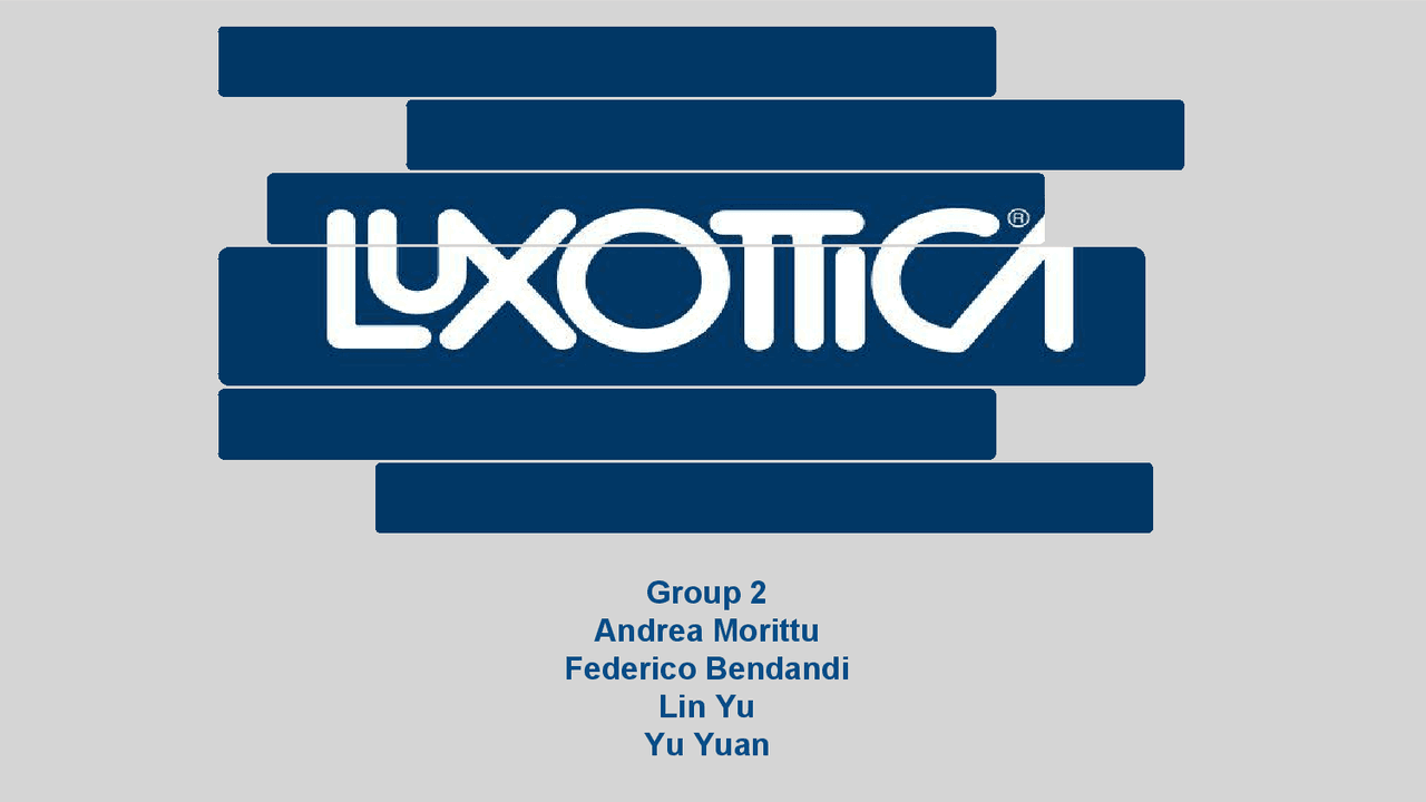 Luxottica talent program Docsity