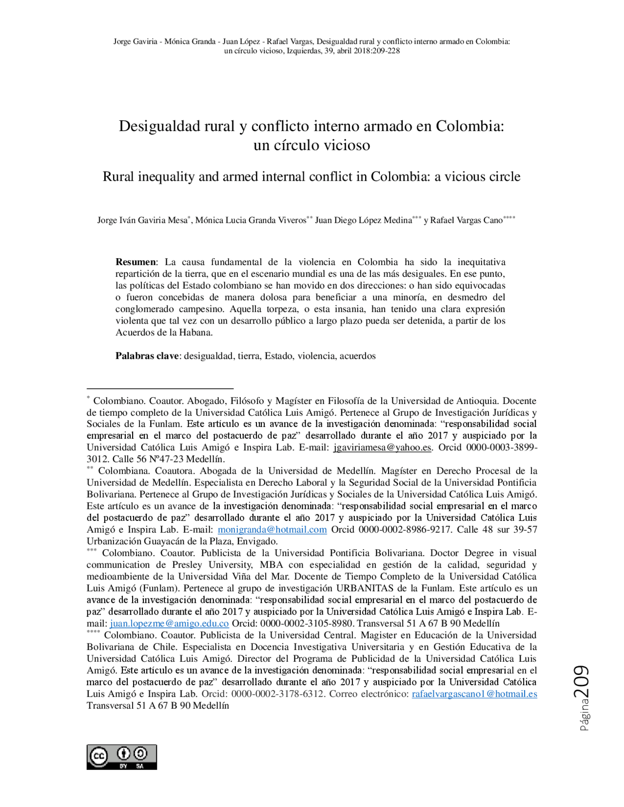 Desigualdad rural y conflicto armado en Colombia | Guías, Proyectos ...