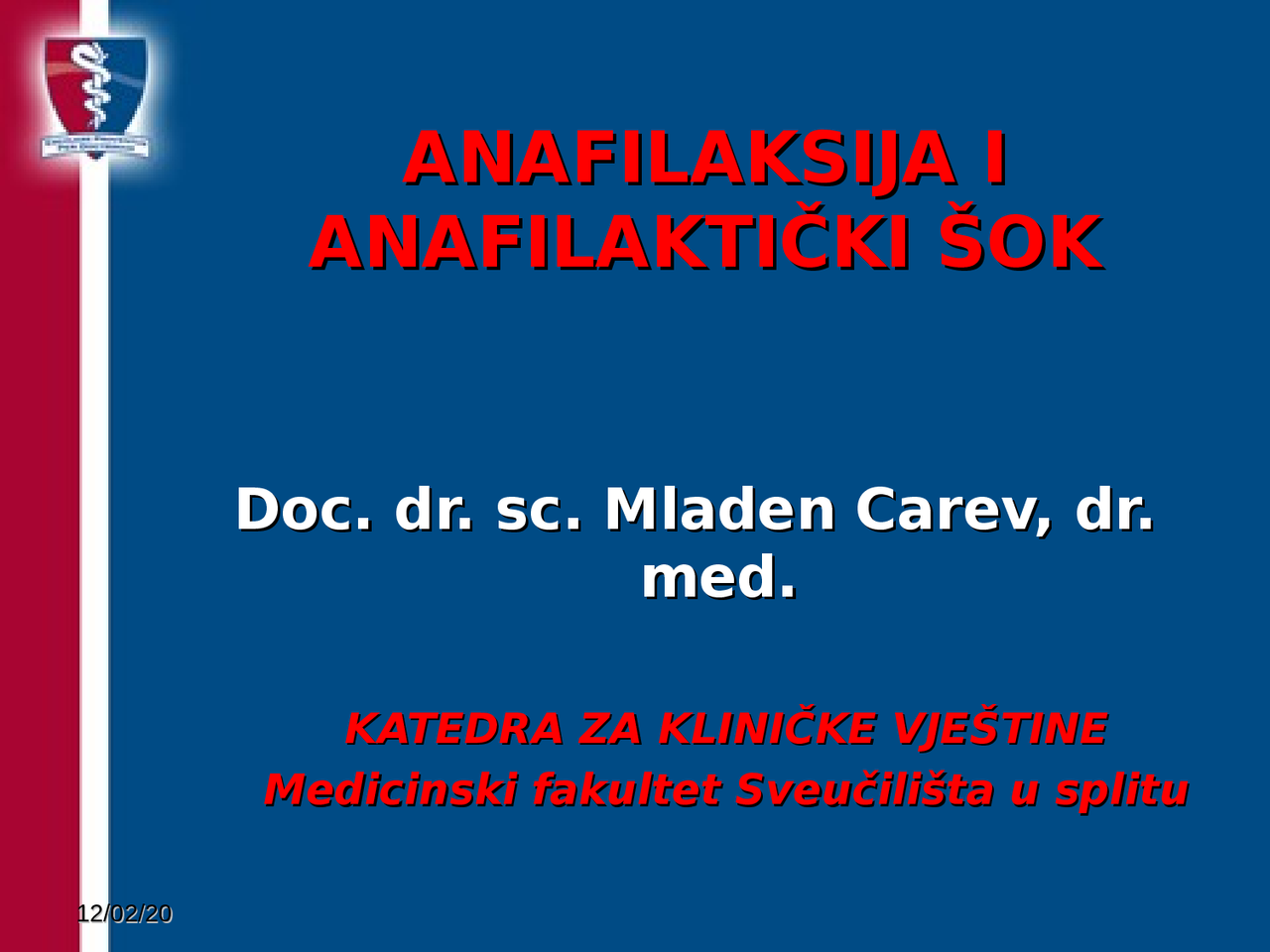 Anafilaksija i anafilaktički šok: definicije i patofiziologija ...
