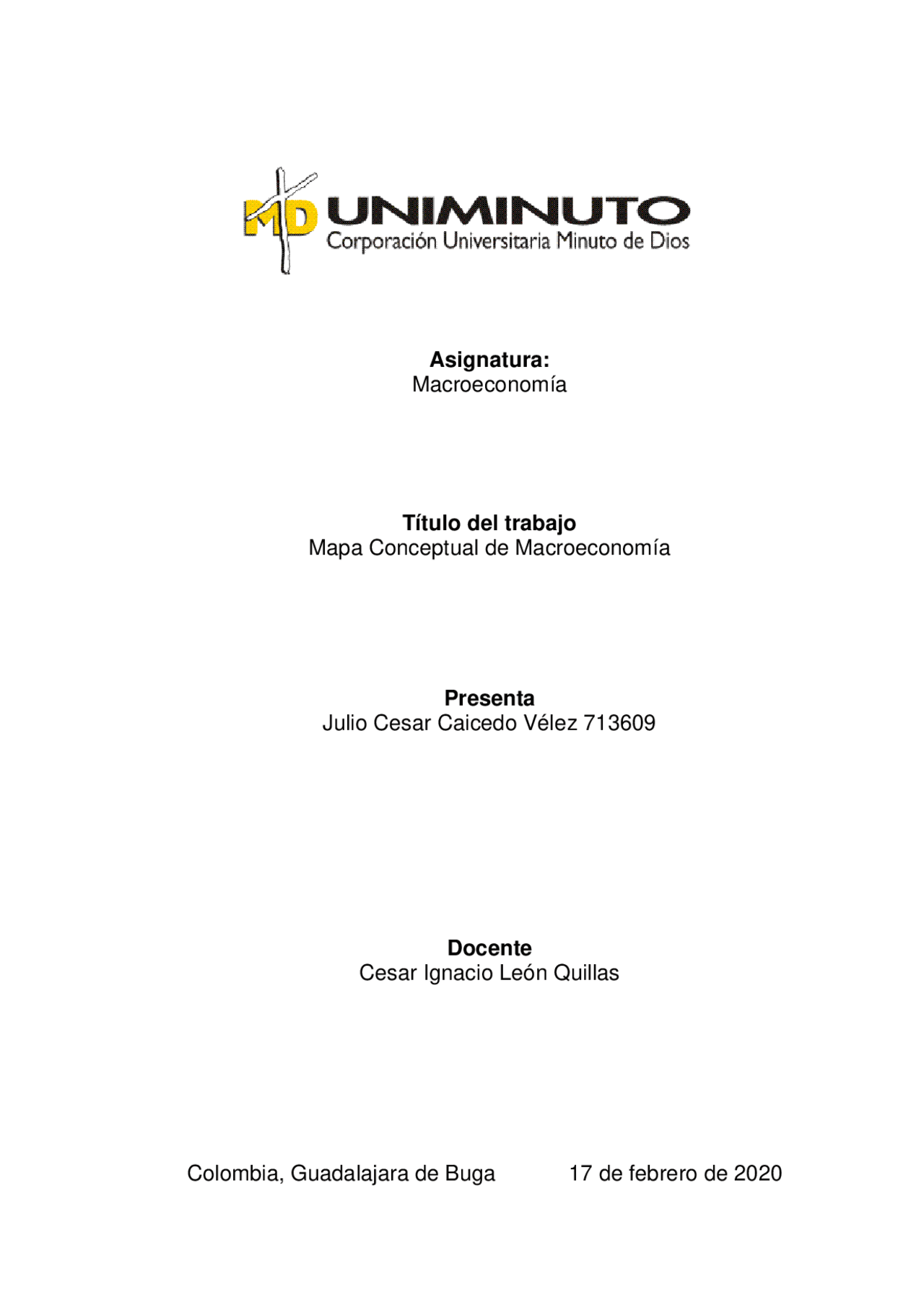 Mapa Conceptual Macroeconomia Docsity