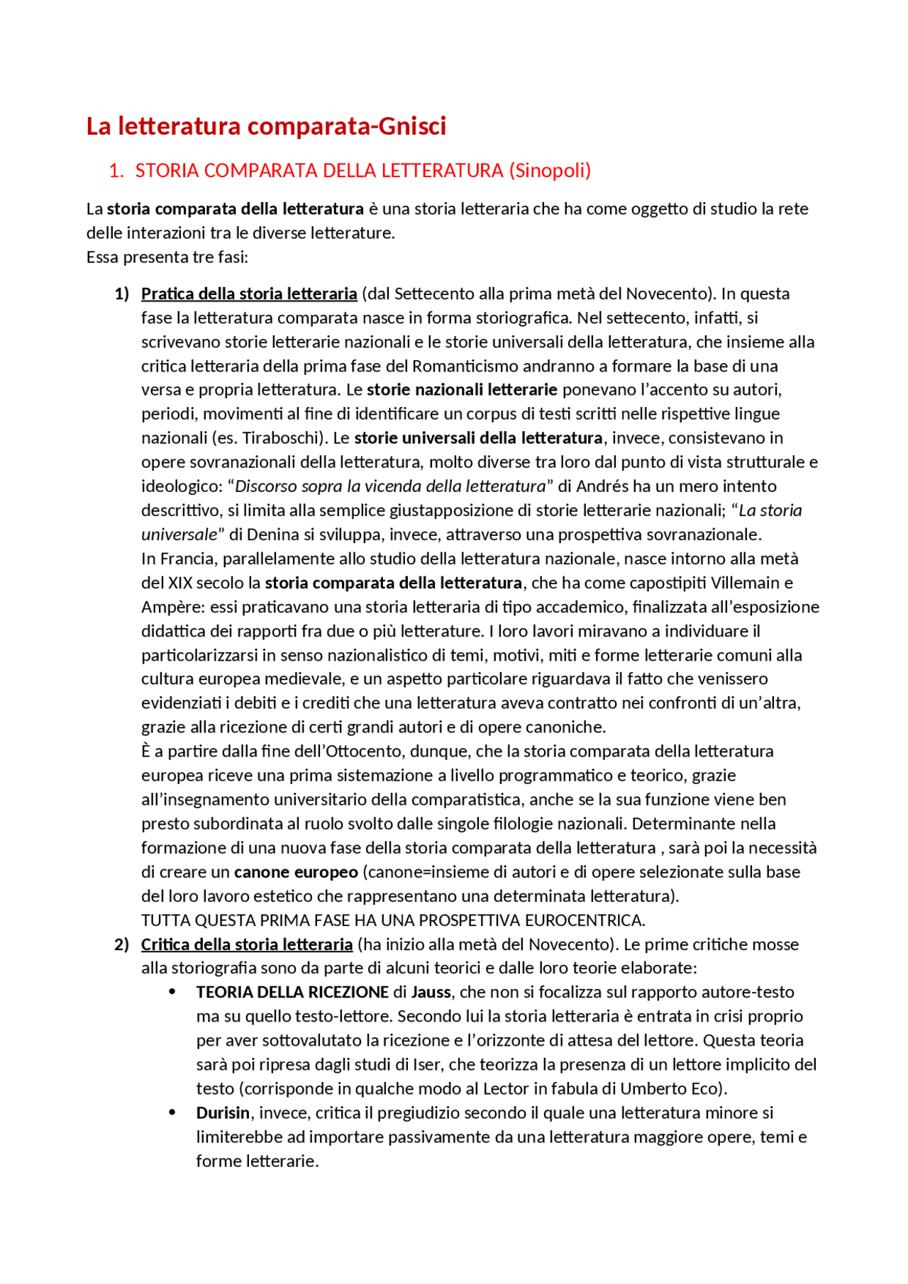 la-letteratura-comparata-gnisci-docsity