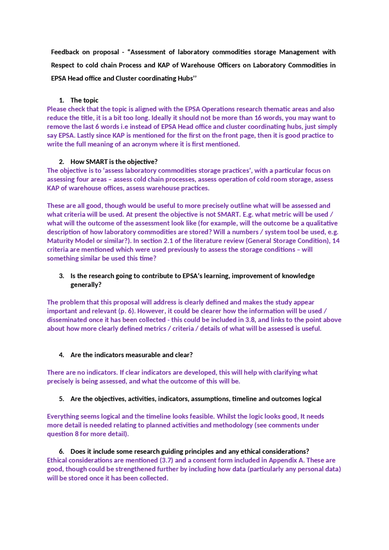 Logistic management of laboratory - Docsity