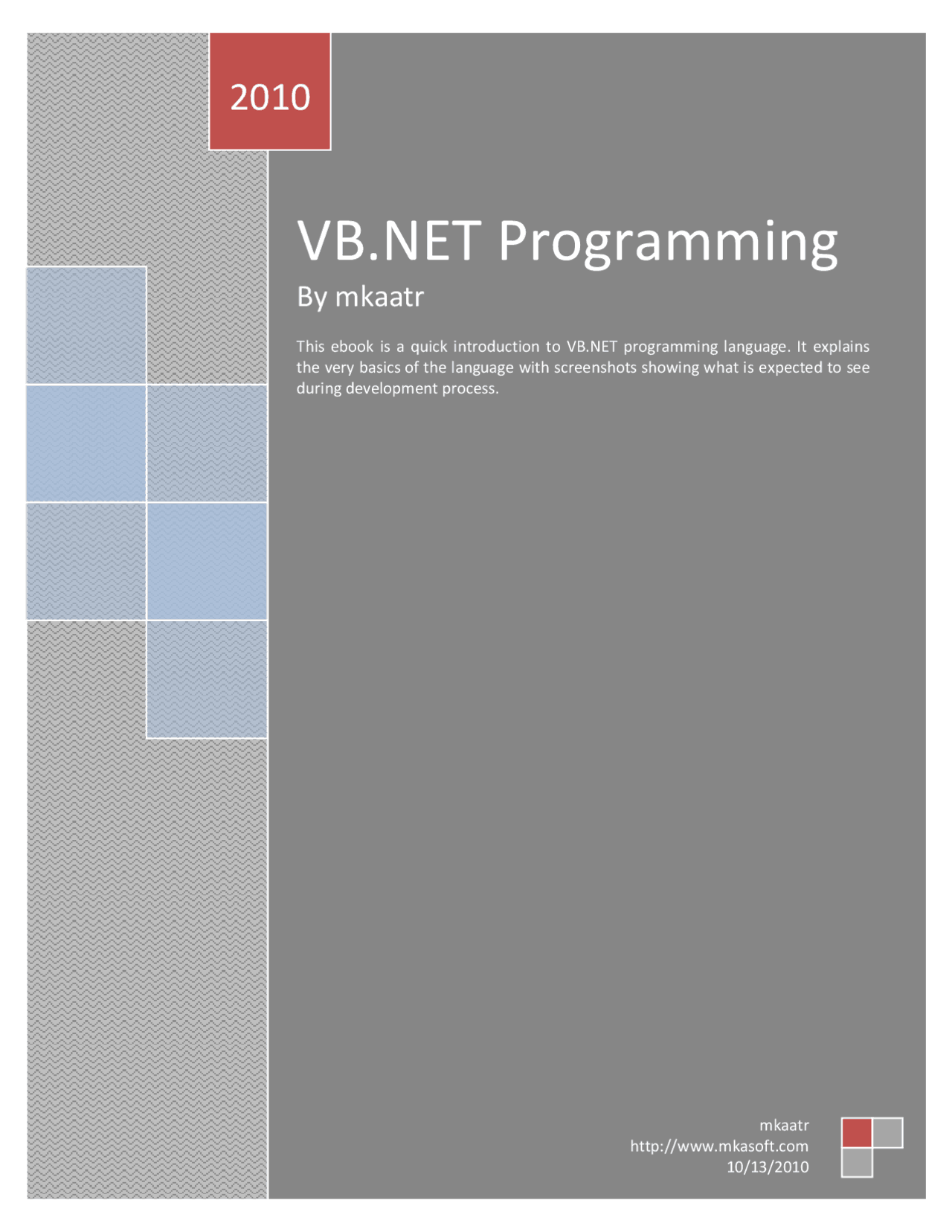 Visual Basic.Net Programming - Docsity