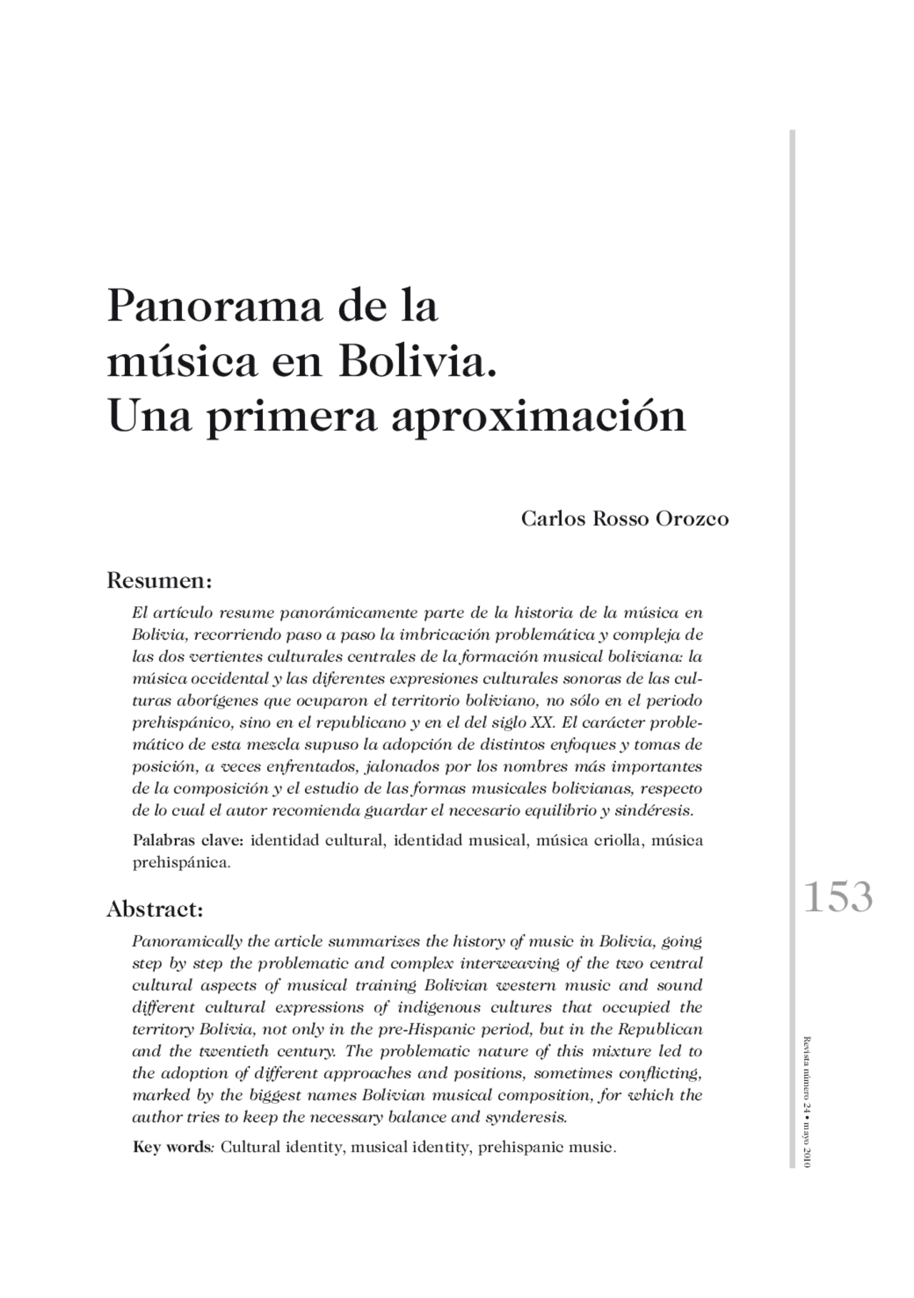 Historia De La Musica En Bolivia Docsity