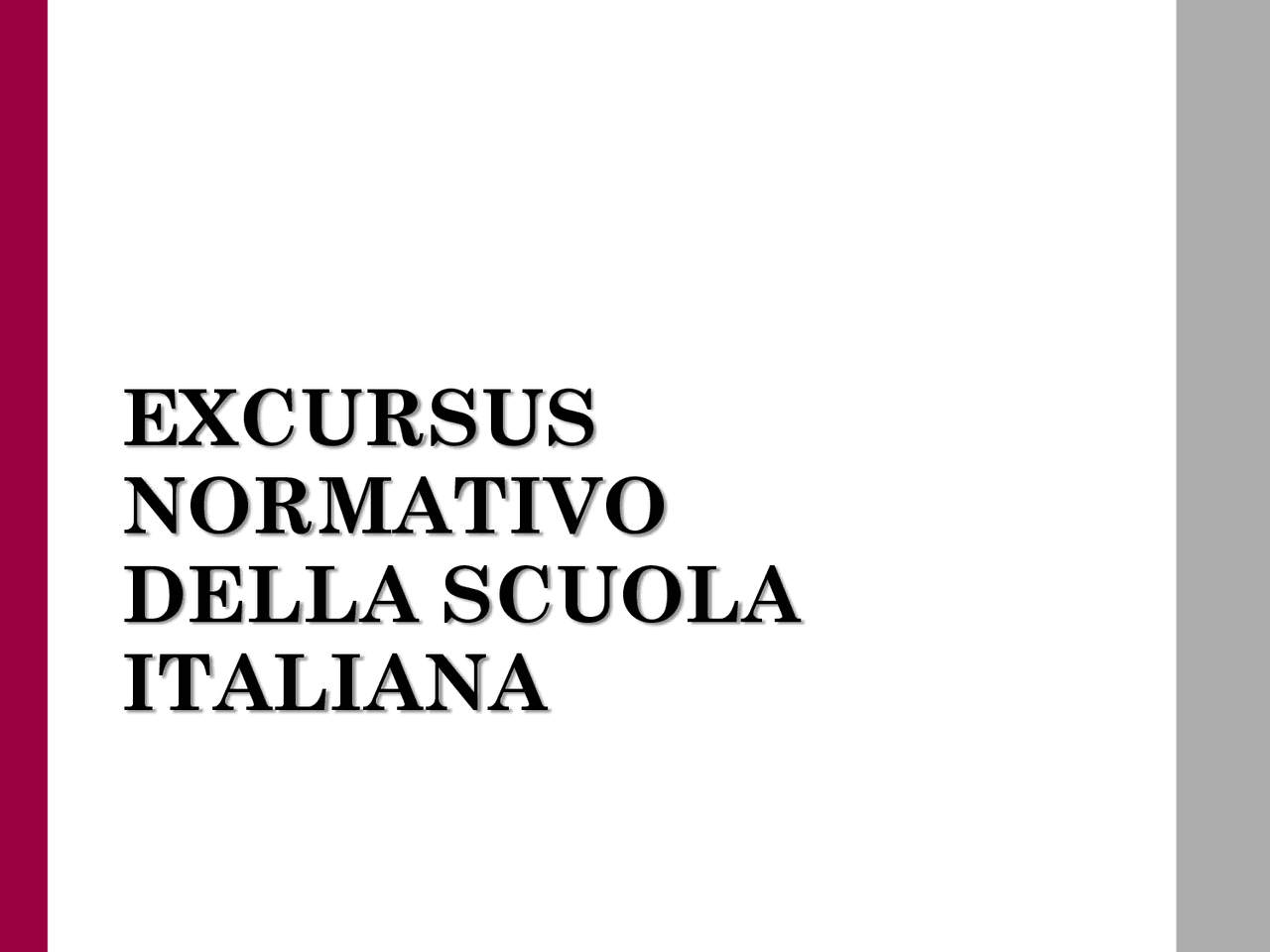 Normativa scolastica - Docsity