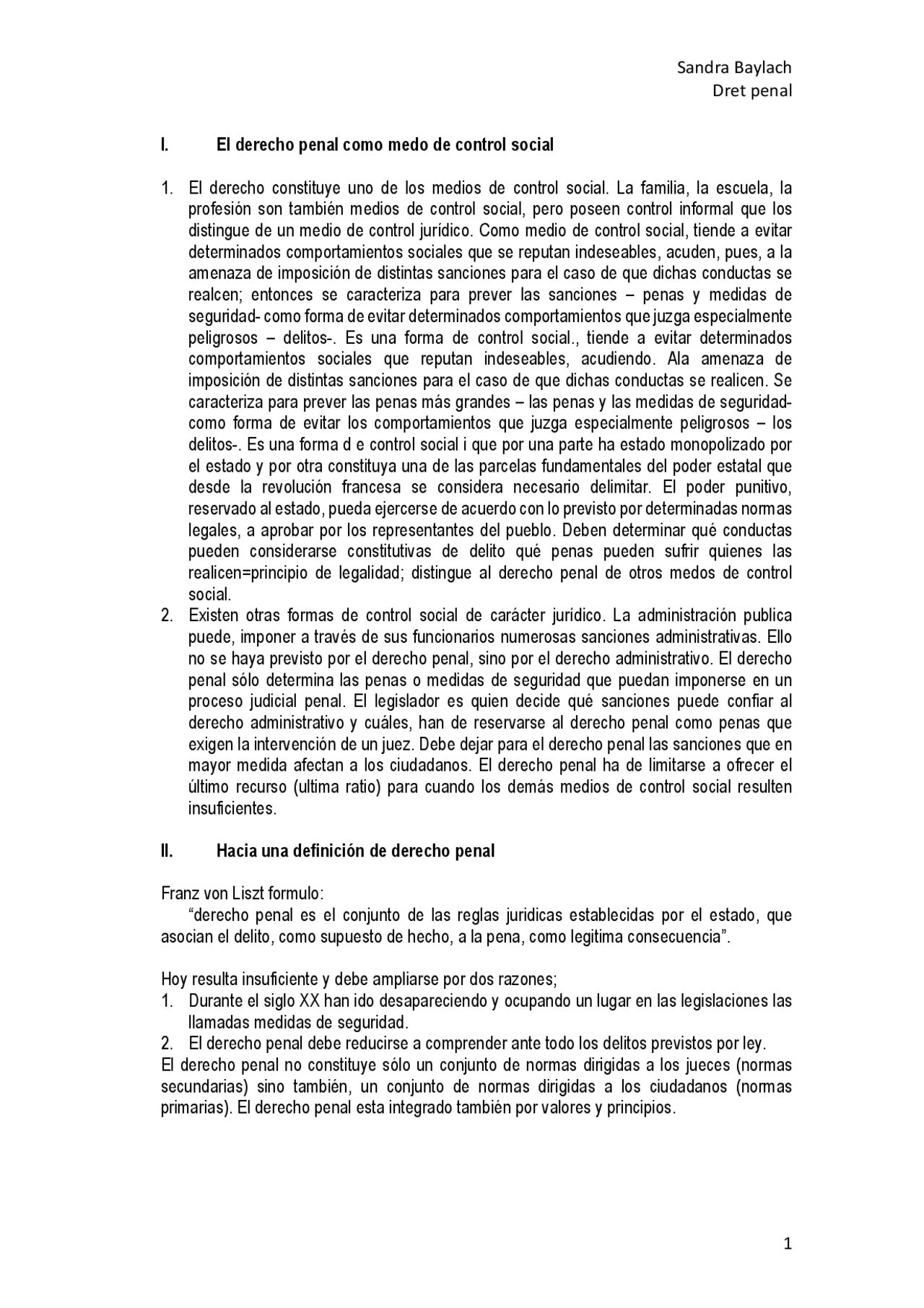 Fundamentos de Derecho Penal y Teoría del Delito - Docsity