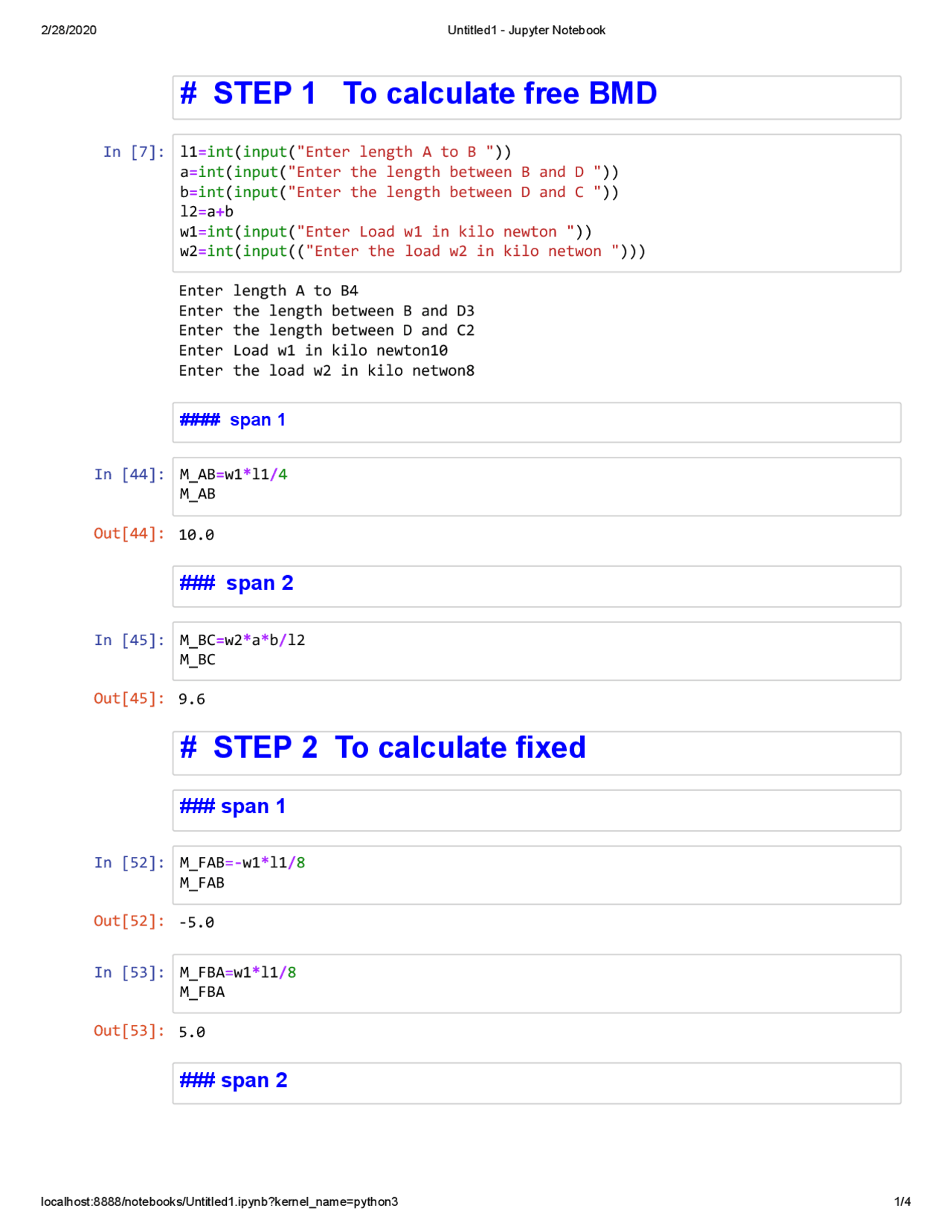 Beam Code In Python Example Programming by python on juypter beam - Docsity